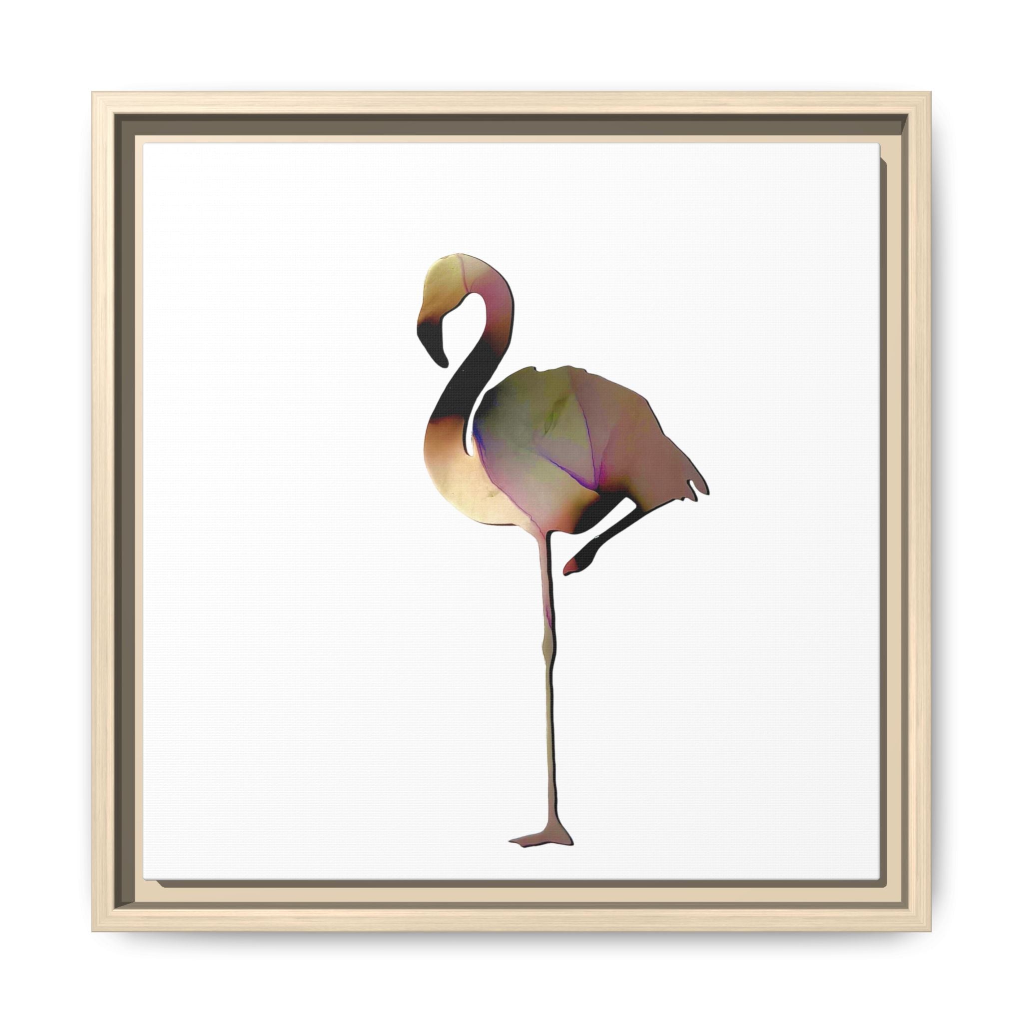 Flamingo 1, Matte Canvas, Framed (Multi-color)