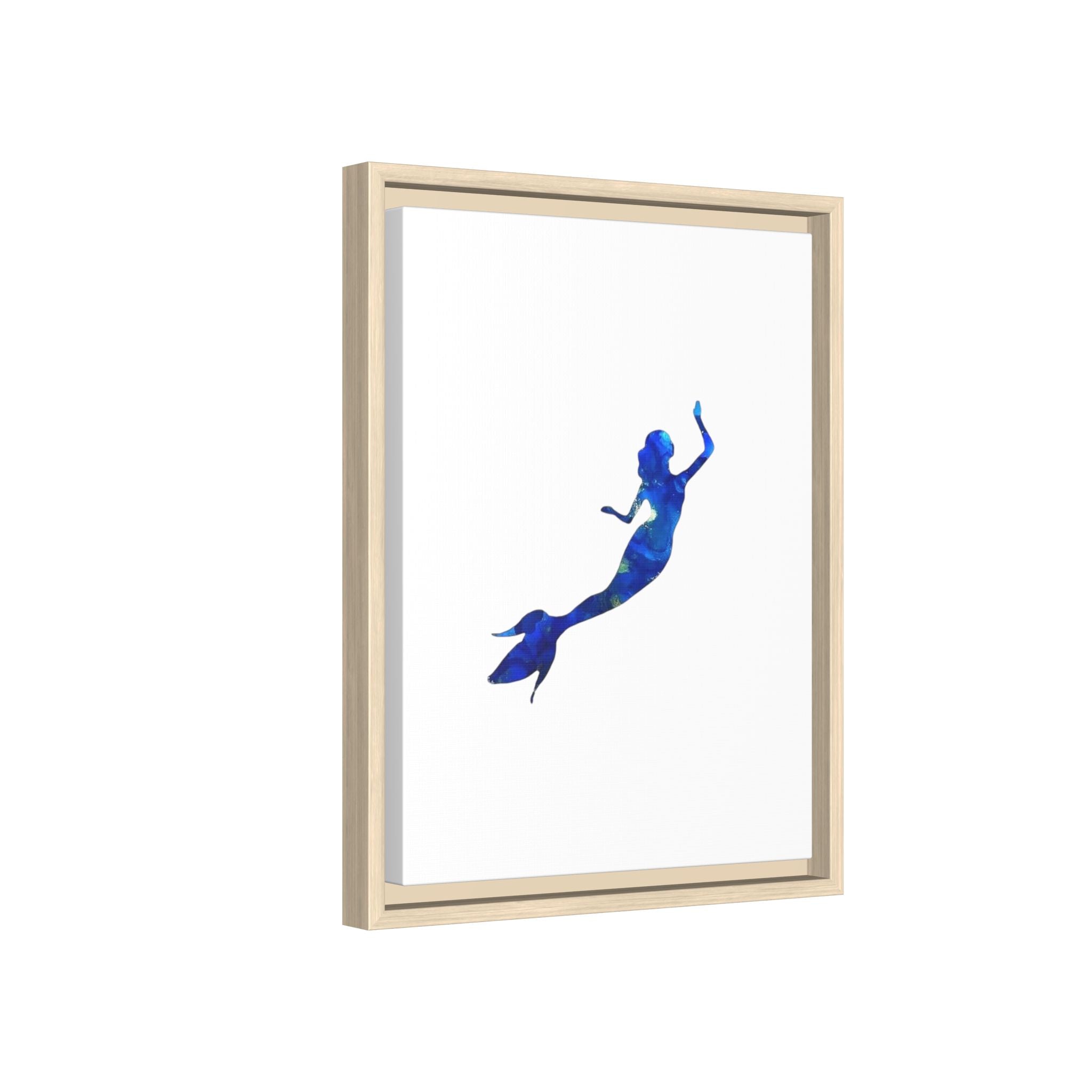 Mermaid 1, Matte Canvas, Framed (Multi-color)