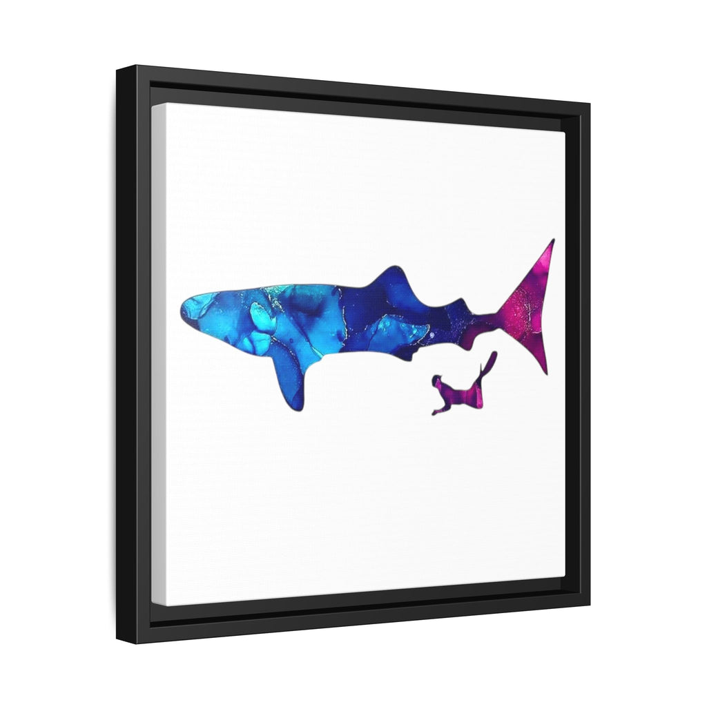 Swimming With Giants, Matte Canvas, Framed (Multi-color)