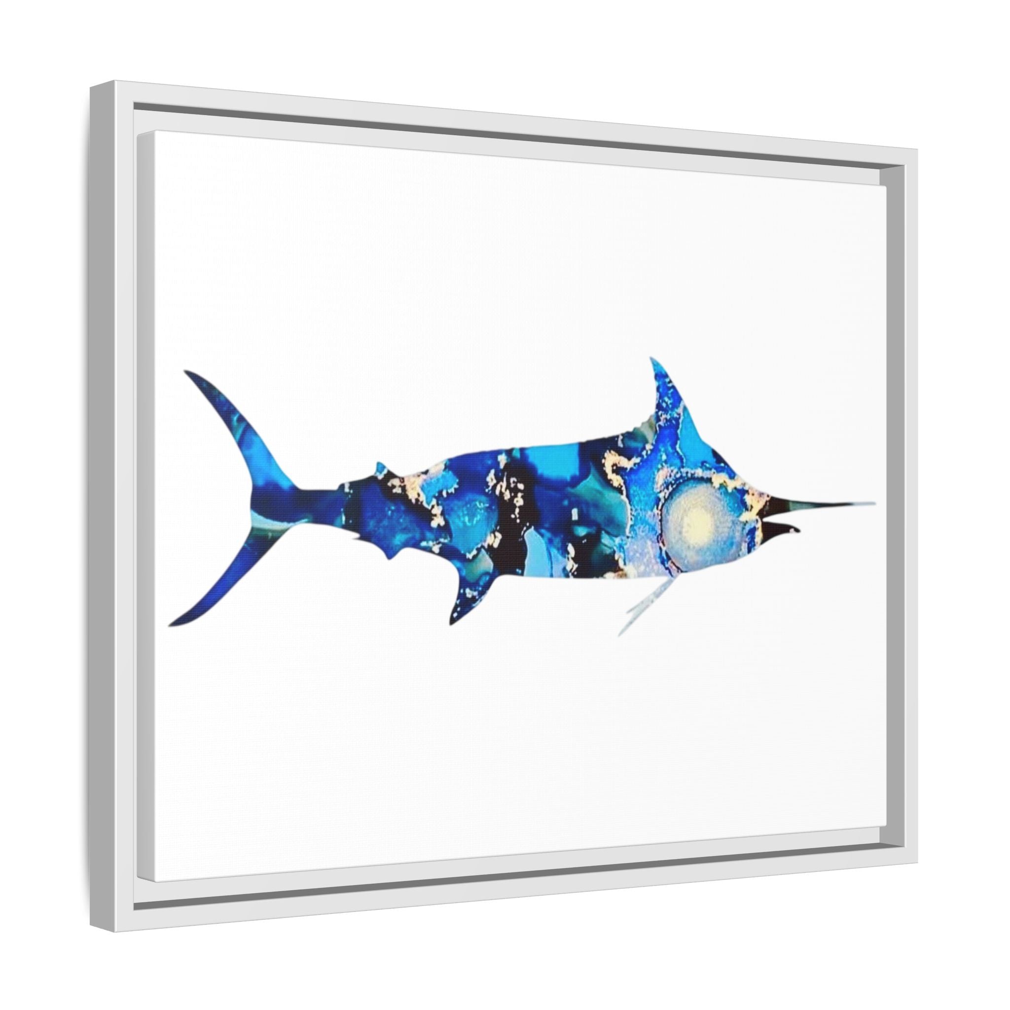 Swordfish, Matte Canvas, Framed (Multi-color)