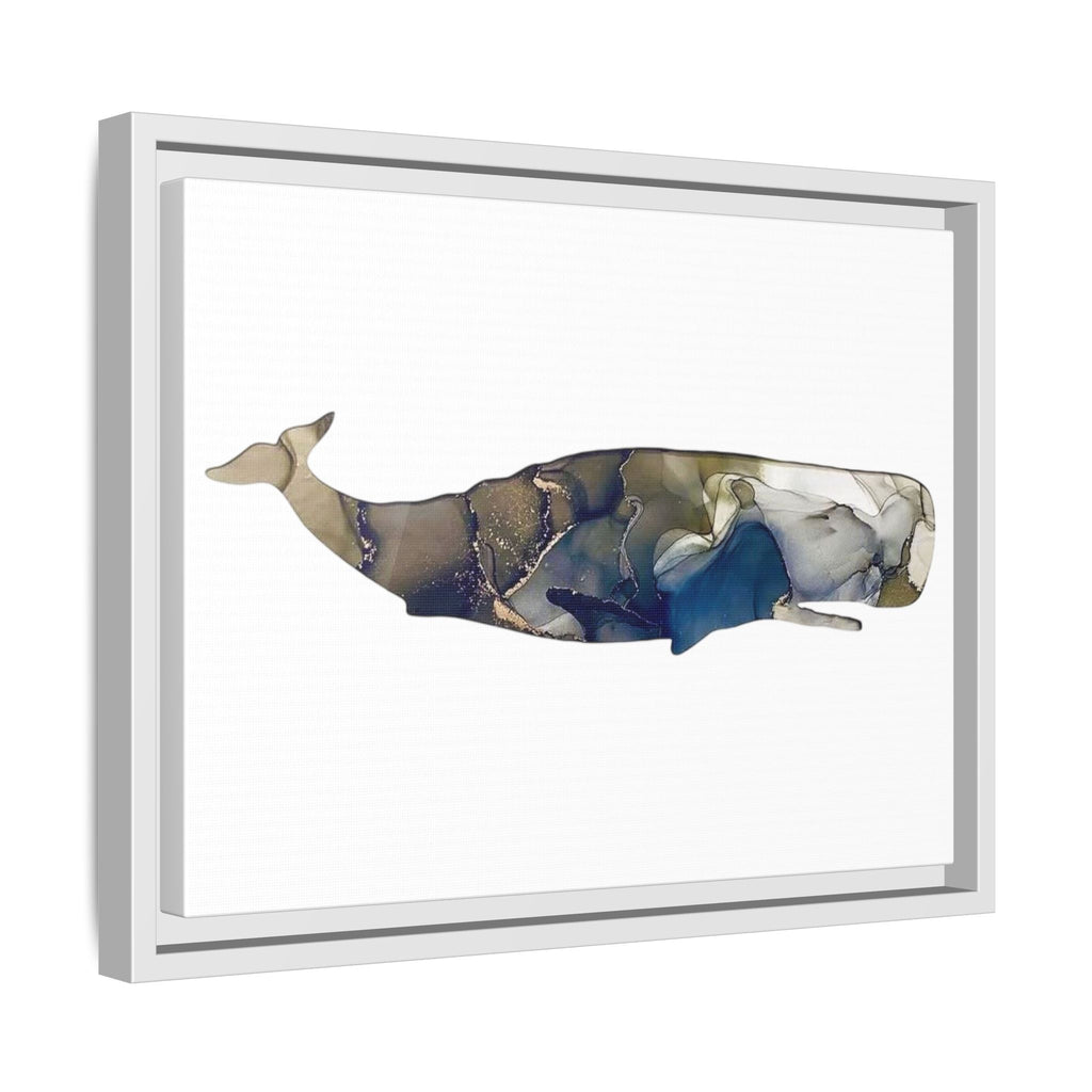 Sperm Whale Gray, Matte Canvas, Framed (Multi-color)