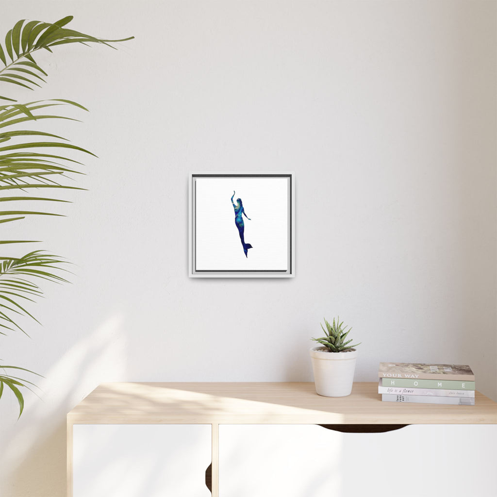 Mermaid 3, Matte Canvas, Framed (Multi-color)