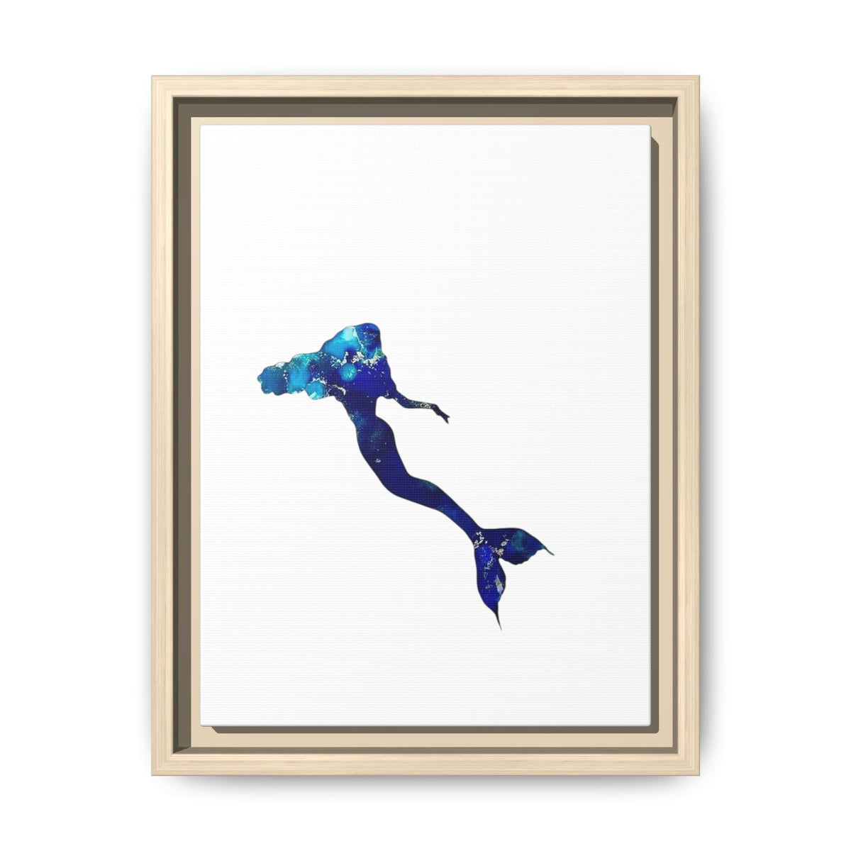 Mermaid 2, Matte Canvas, Framed (Multi-color)