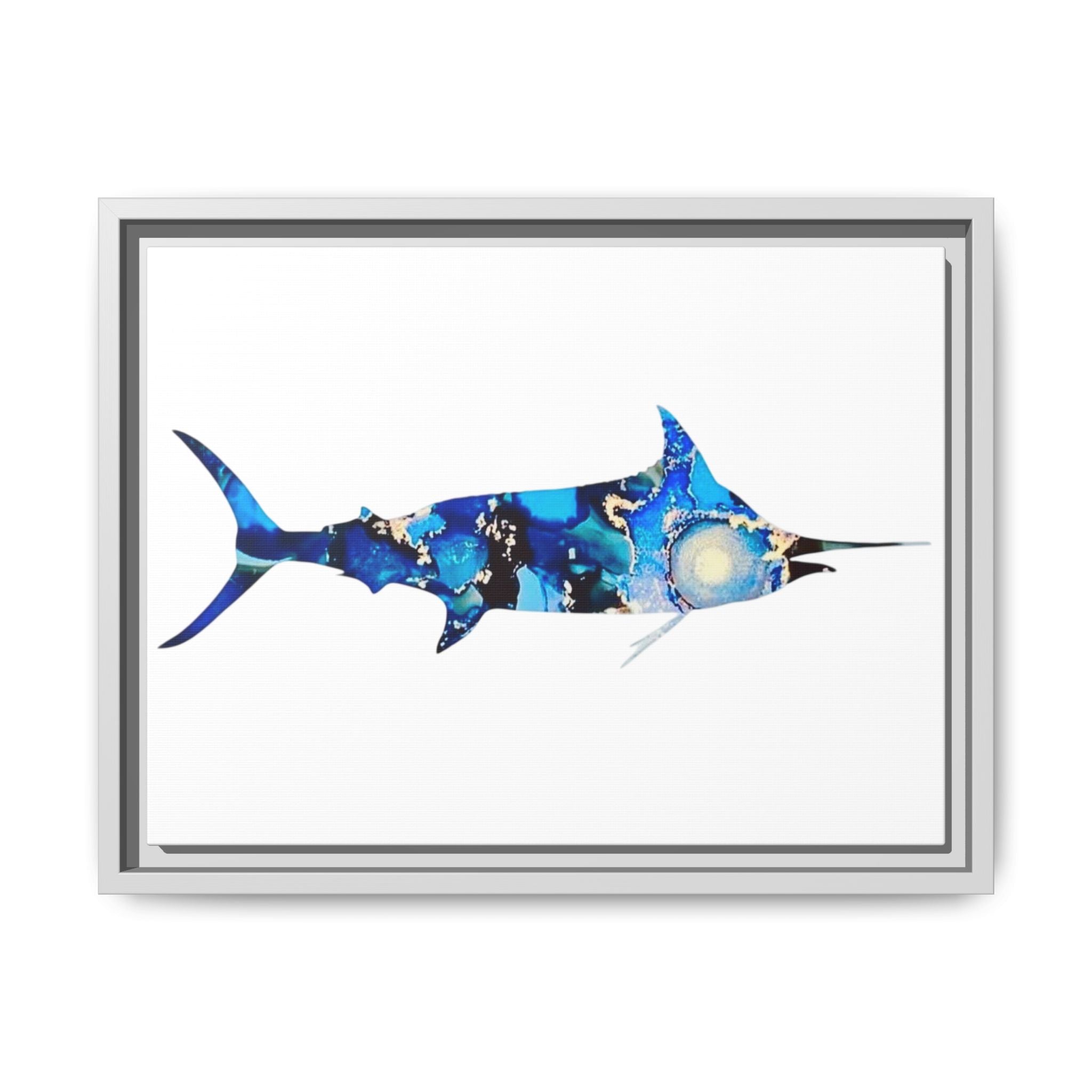 Swordfish, Matte Canvas, Framed (Multi-color)