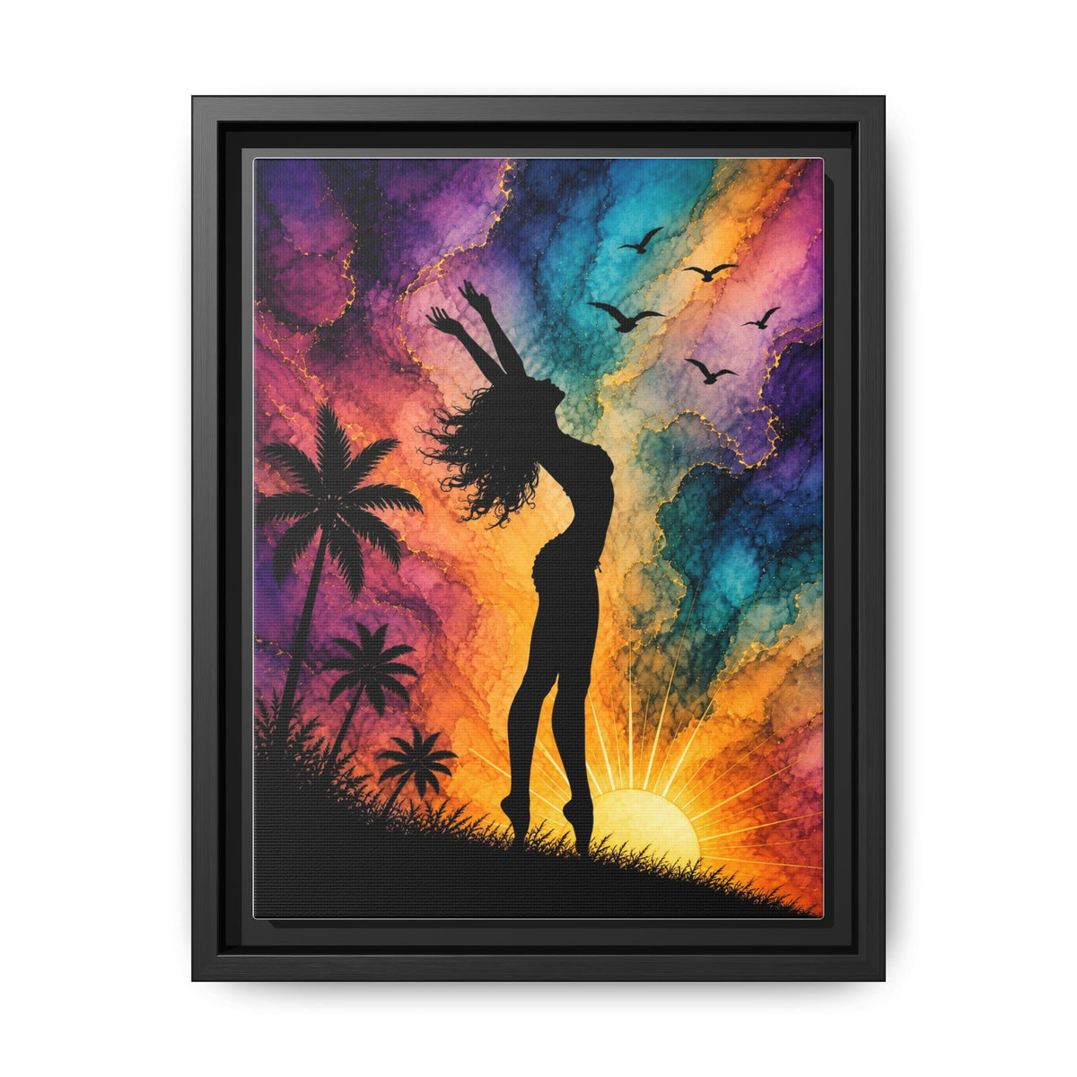 Sun Woman, Matte Canvas, Framed (Multi-color)