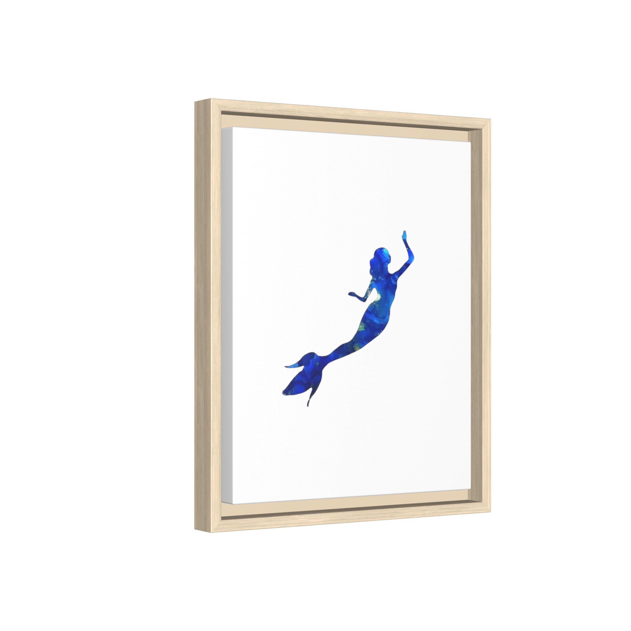 Mermaid 1, Matte Canvas, Framed (Multi-color)