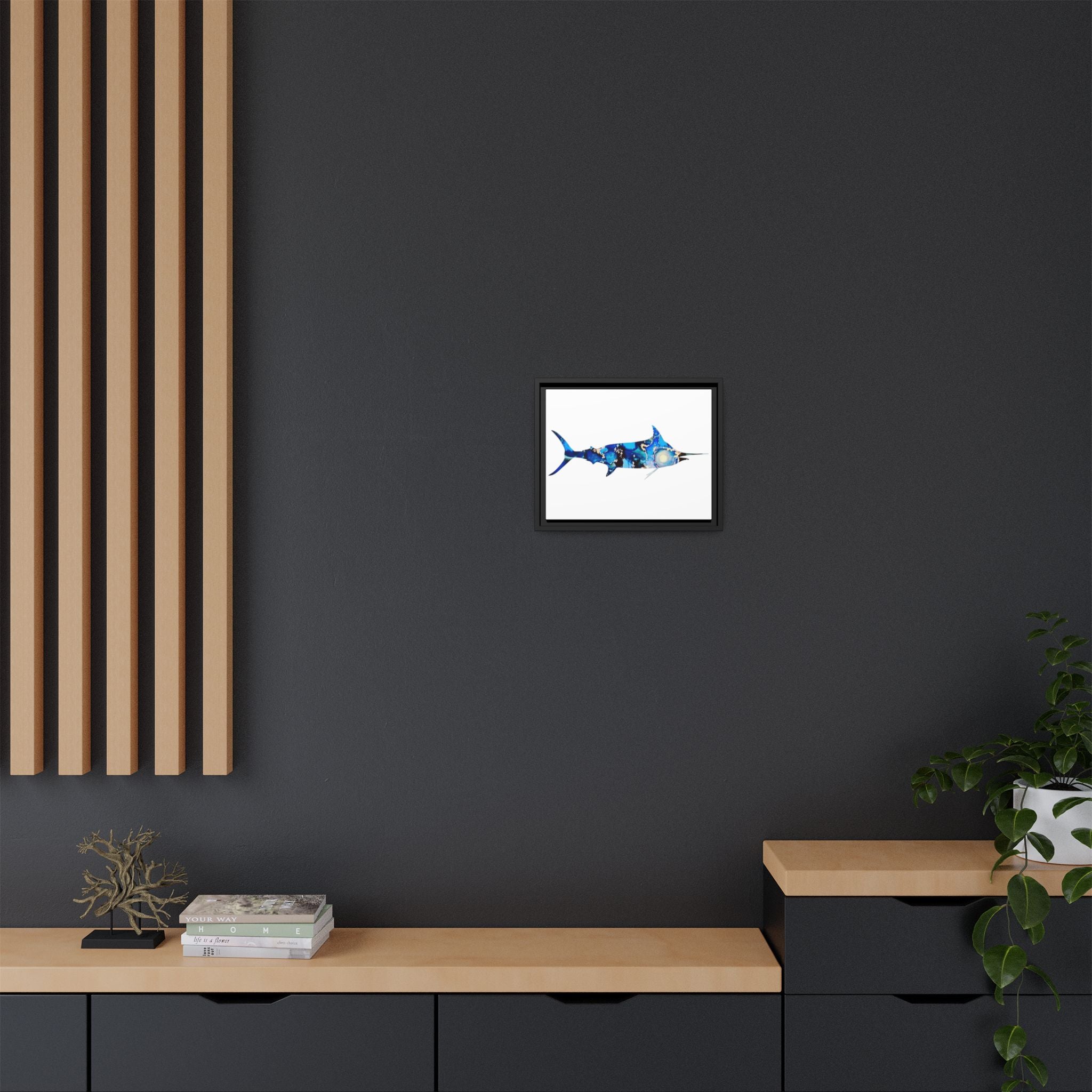 Swordfish, Matte Canvas, Framed (Multi-color)