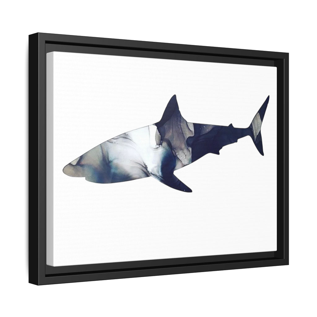 Great White 2,Matte Canvas, Framed (Multi-color)