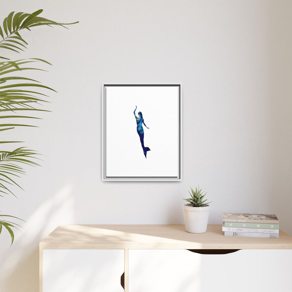 Mermaid 3, Matte Canvas, Framed (Multi-color)