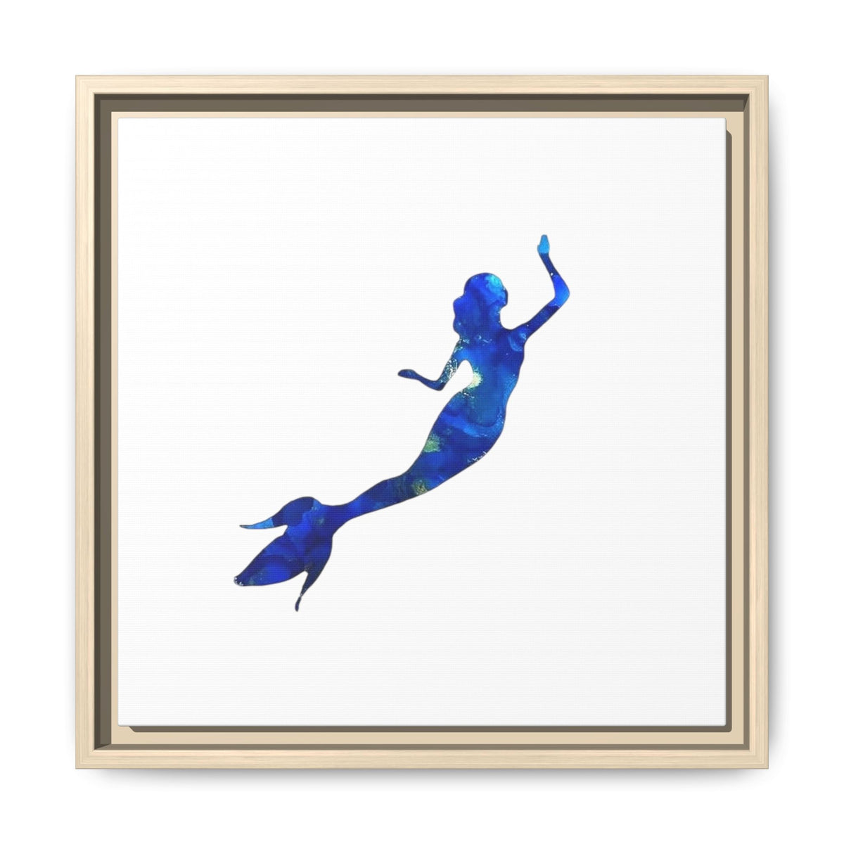 Mermaid 1, Matte Canvas, Framed (Multi-color)