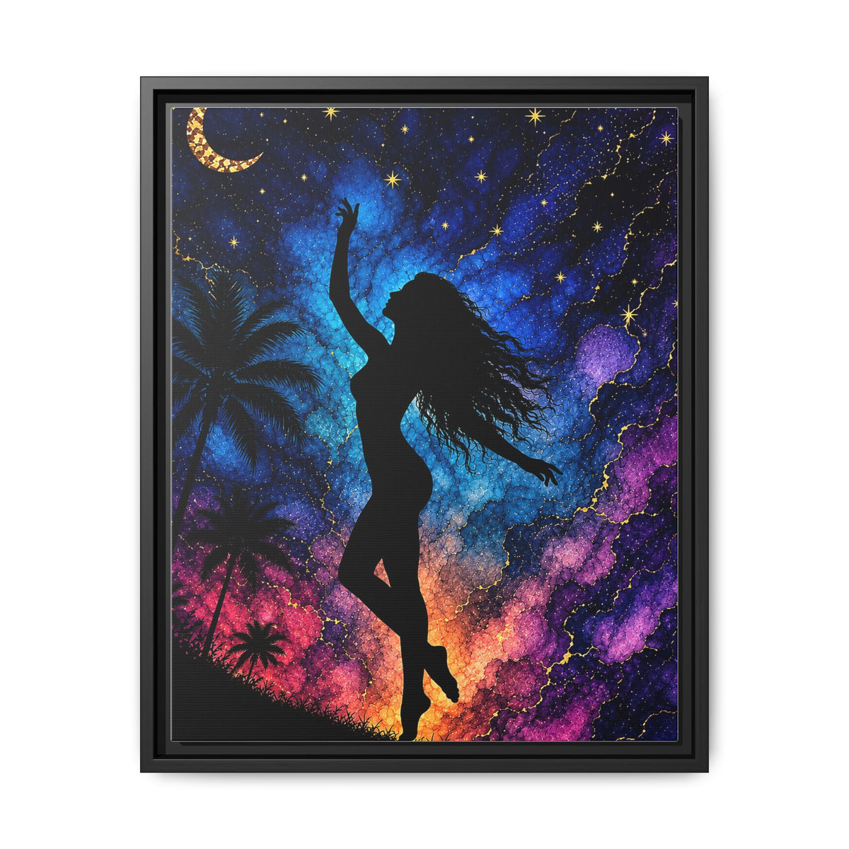Luna Woman, Matte Canvas, Framed (Multi-color)
