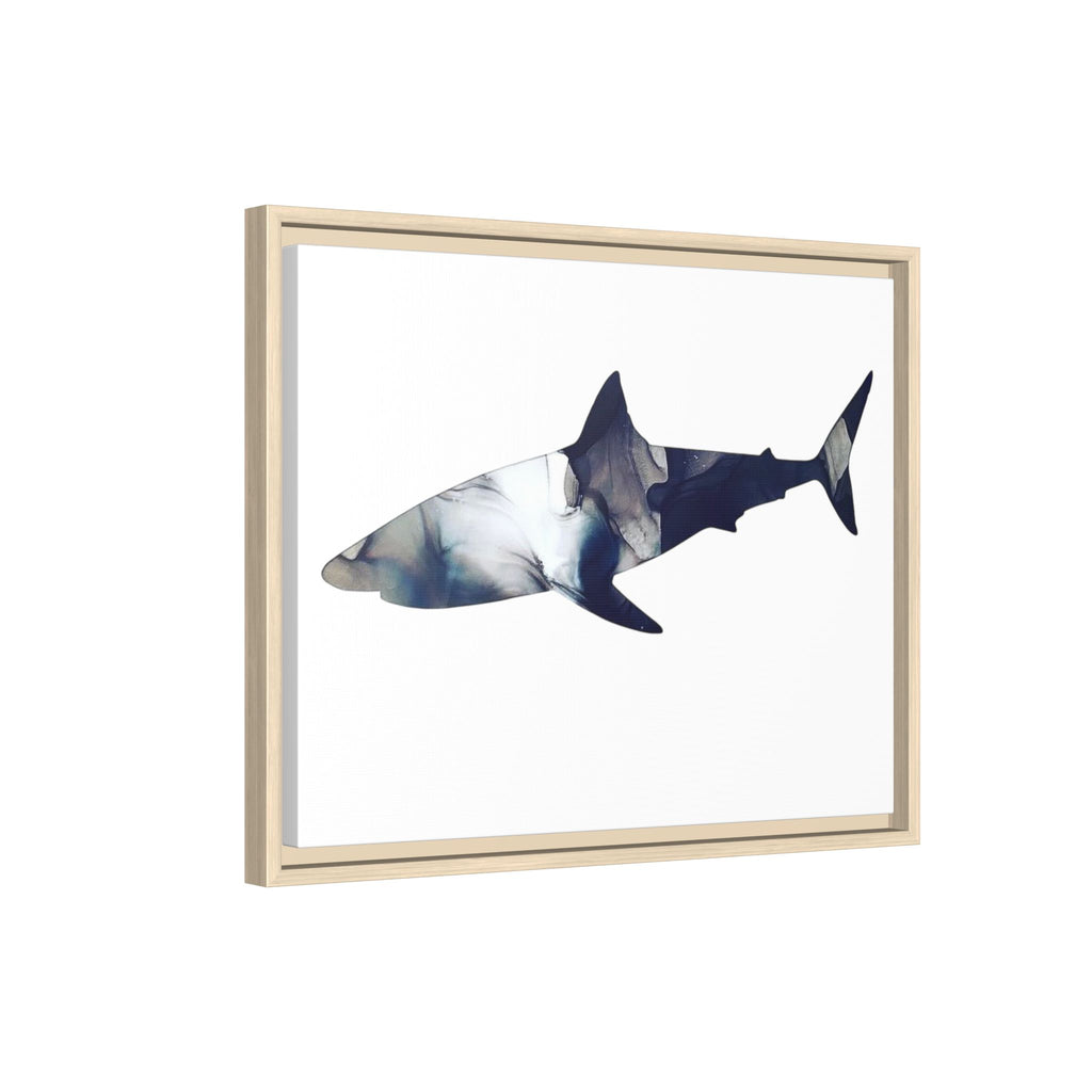 Great White 2,Matte Canvas, Framed (Multi-color)
