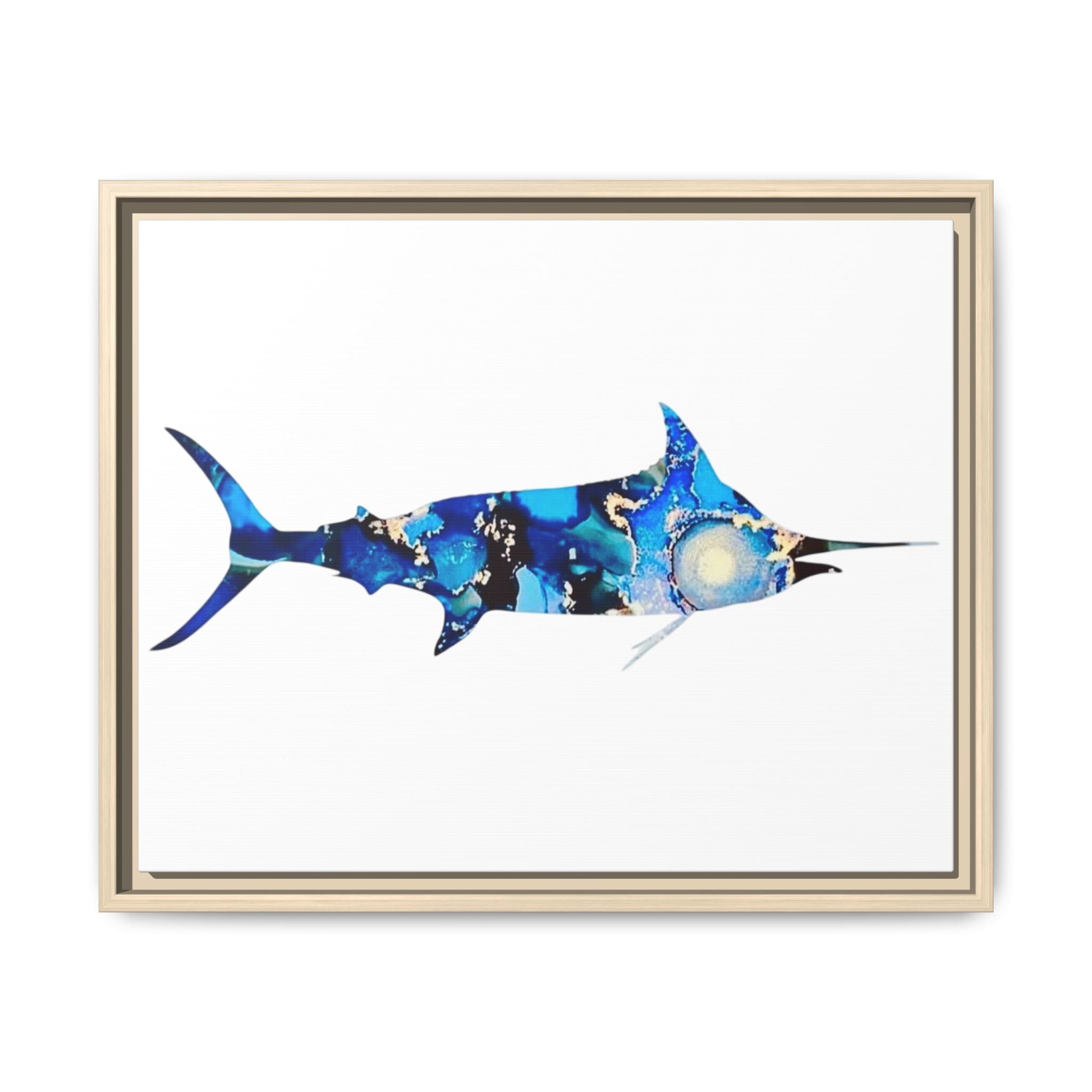 Swordfish, Matte Canvas, Framed (Multi-color)