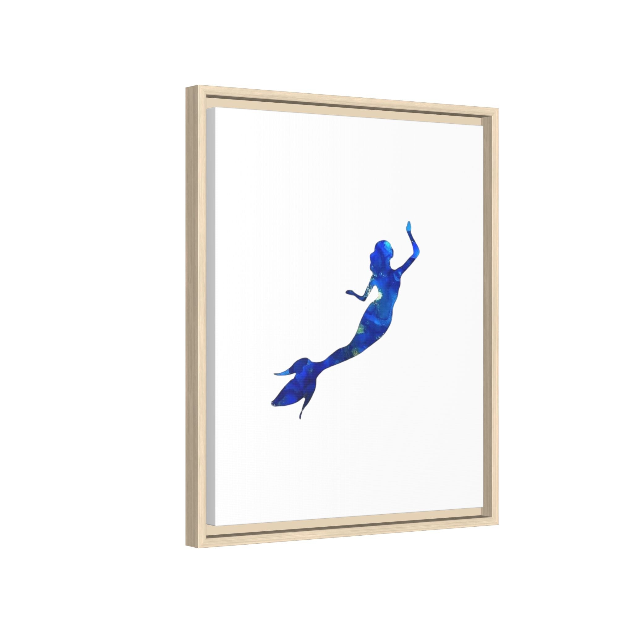 Mermaid 1, Matte Canvas, Framed (Multi-color)