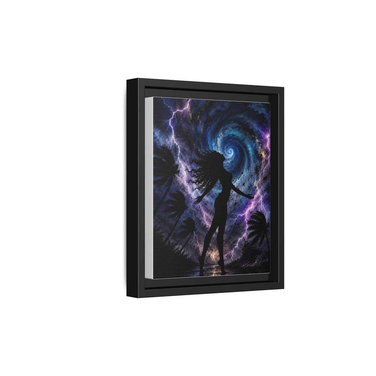 Hurricane Woman, Matte Canvas, Framed (Multi-color)