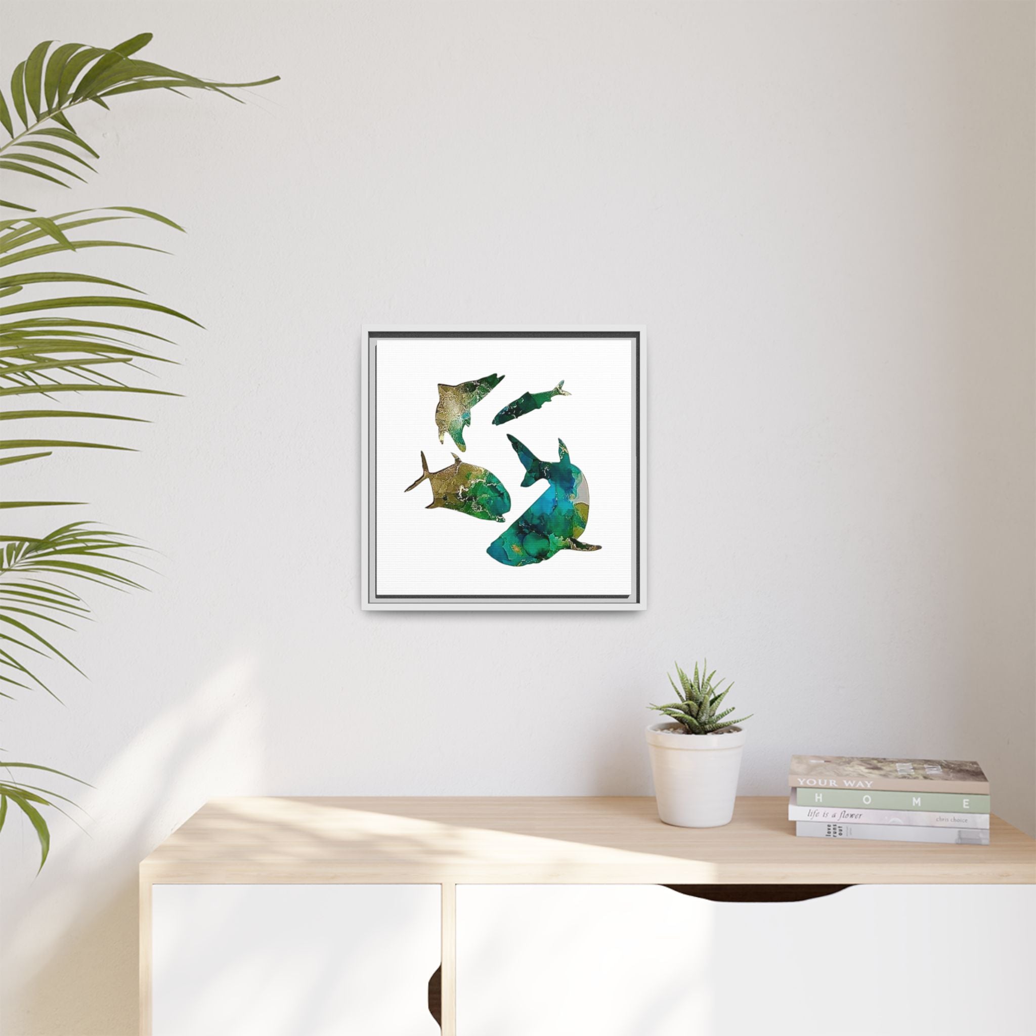 Matte Canvas, Framed (Multi-color)
