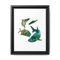 Matte Canvas, Framed (Multi-color)