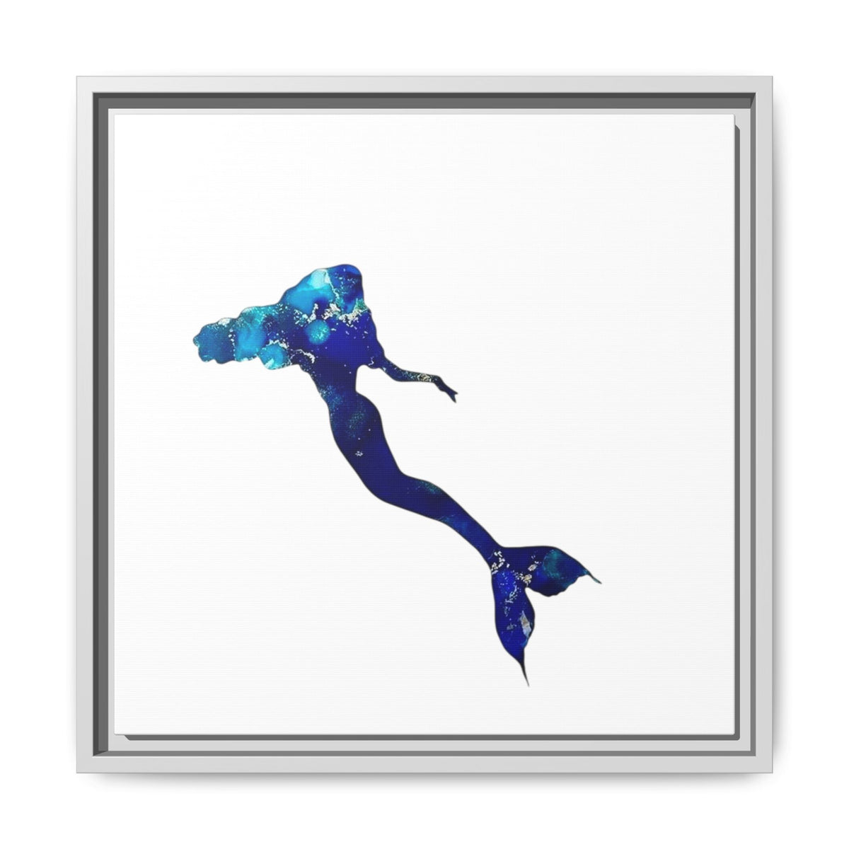 Mermaid 2, Matte Canvas, Framed (Multi-color)