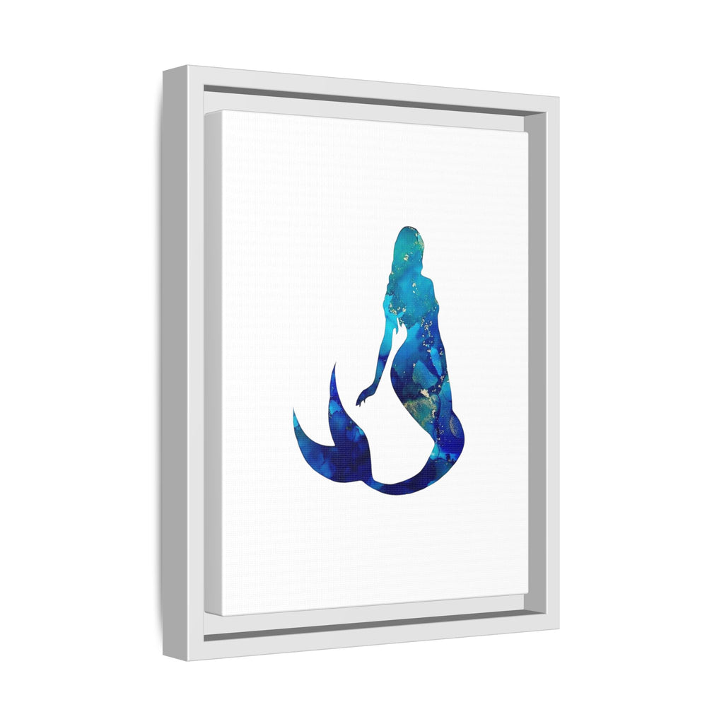 Mermaid 4,Matte Canvas, Framed (Multi-color)