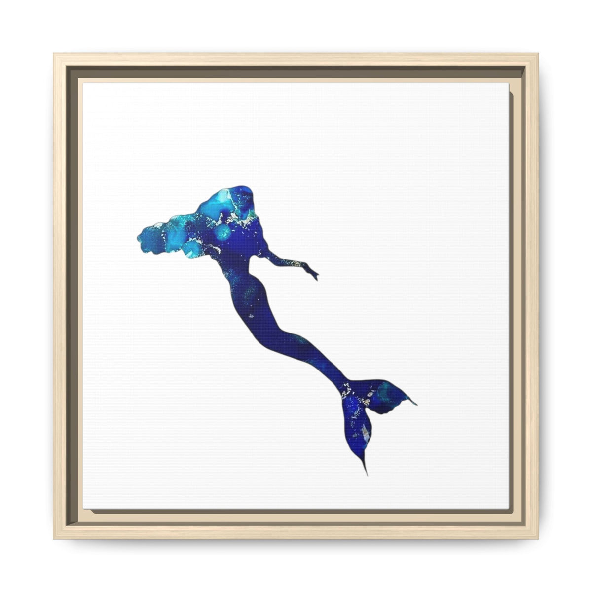 Mermaid 2, Matte Canvas, Framed (Multi-color)