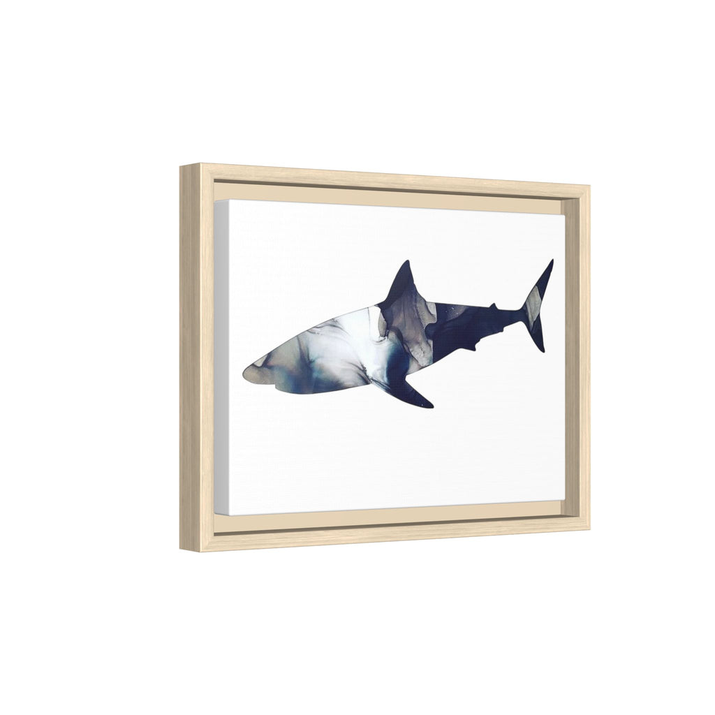 Great White 2,Matte Canvas, Framed (Multi-color)