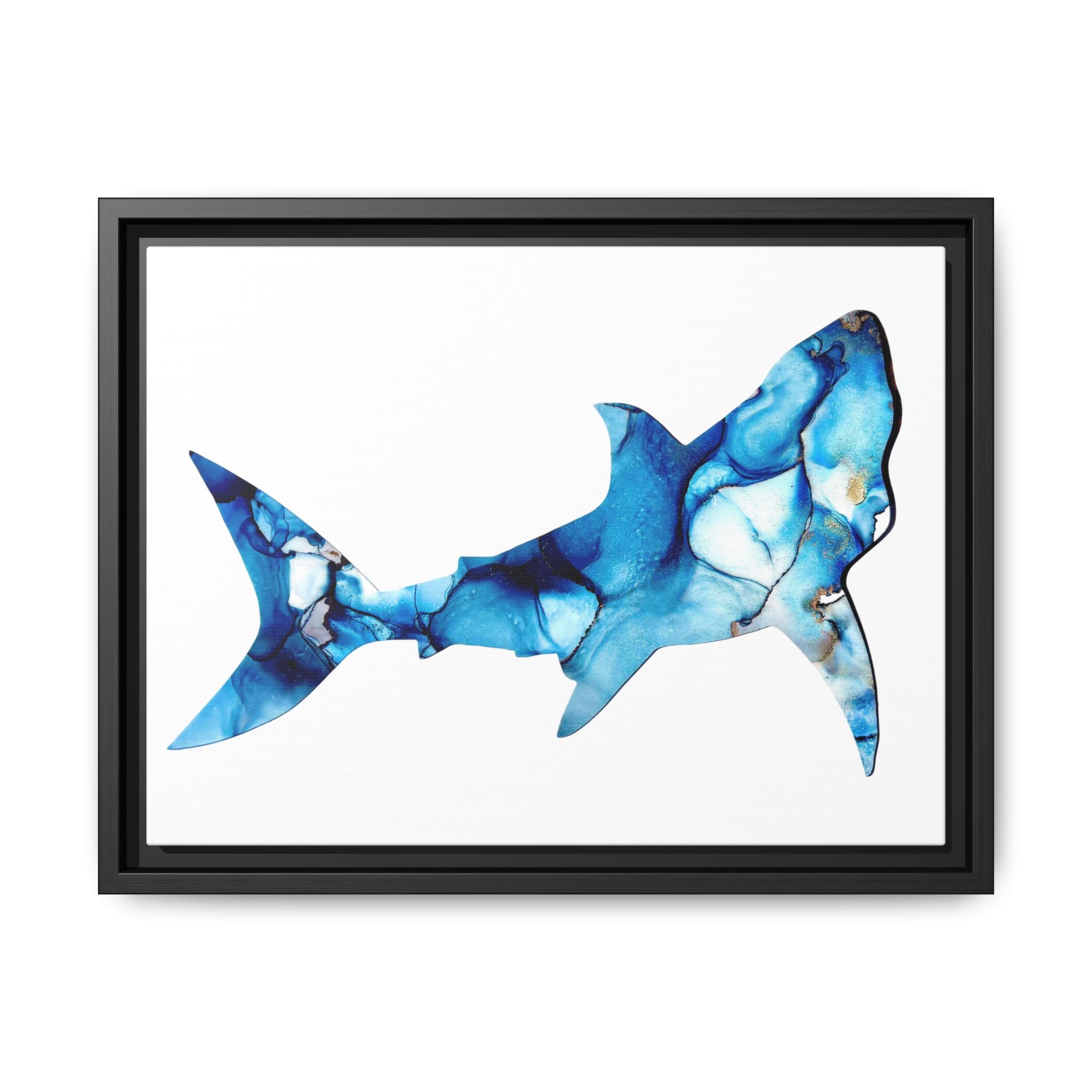 Great White 1, Matte Canvas, Framed (Multi-color)