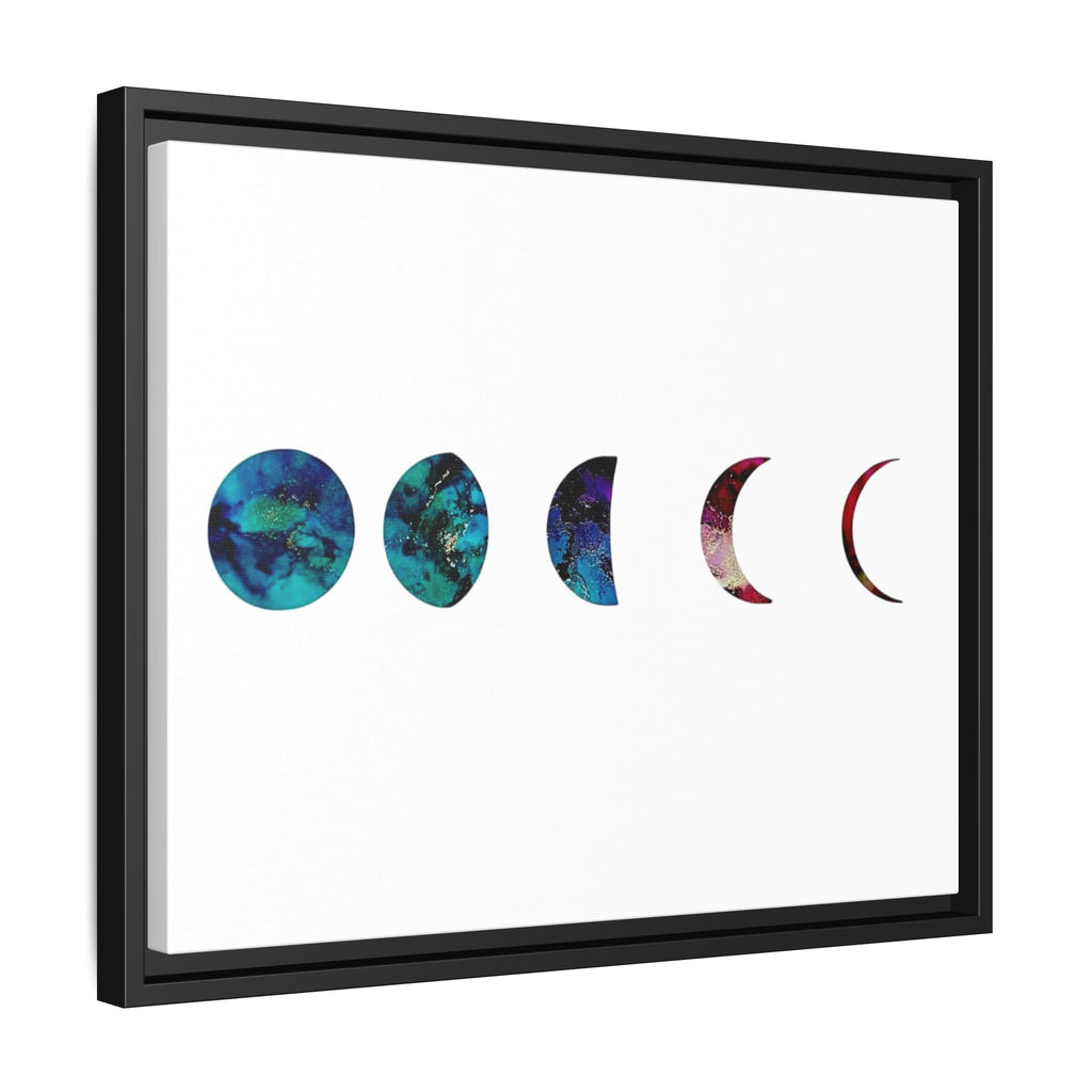 Moon Phases,Matte Canvas, Framed (Multi-color)