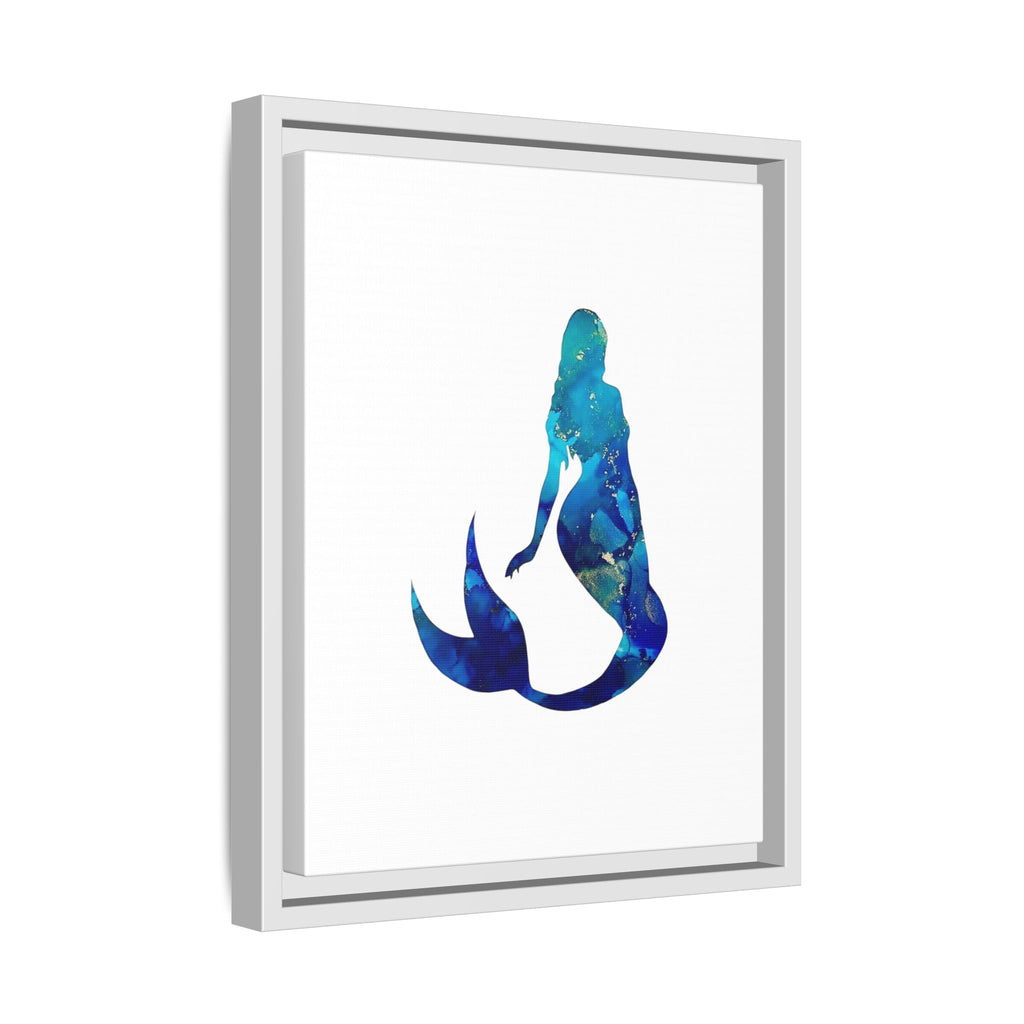 Mermaid 4,Matte Canvas, Framed (Multi-color)