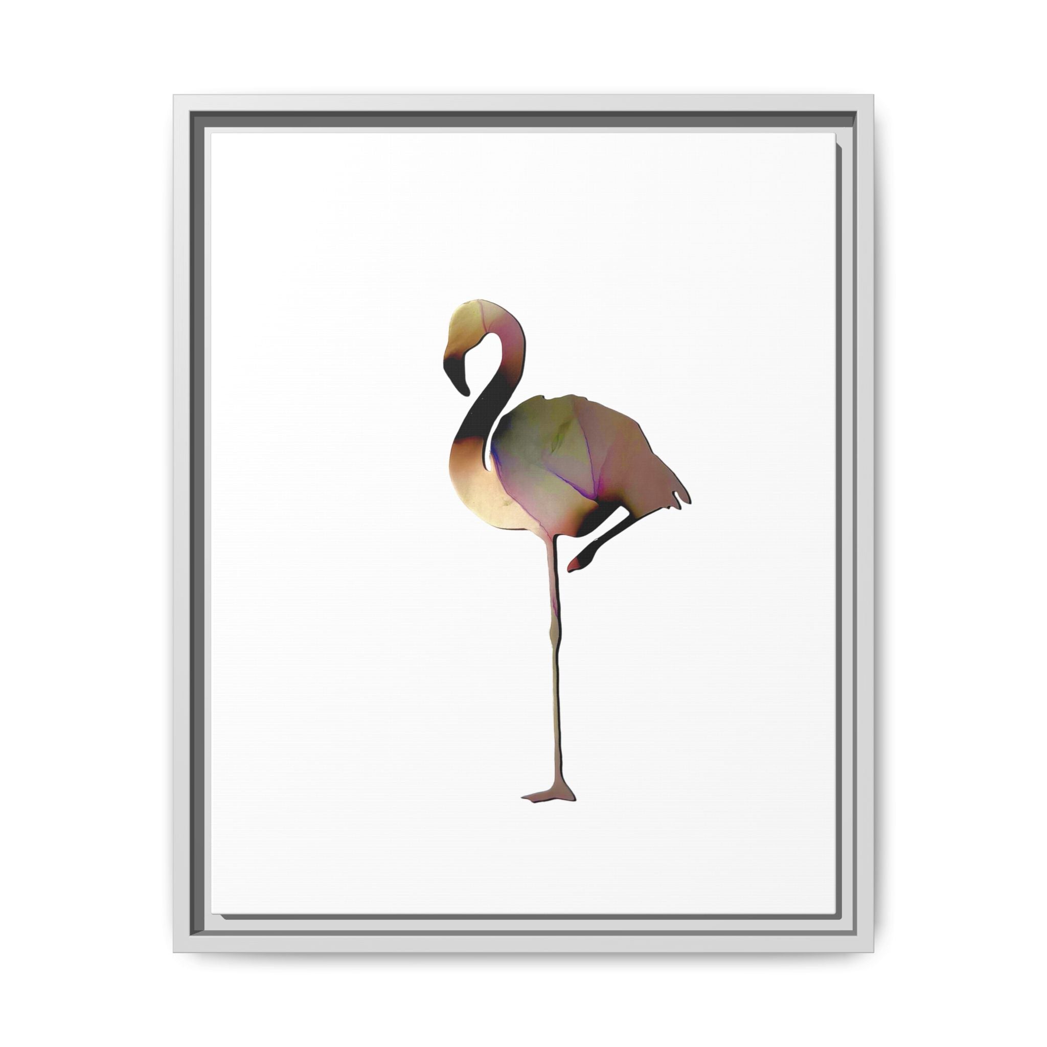 Flamingo 1, Matte Canvas, Framed (Multi-color)