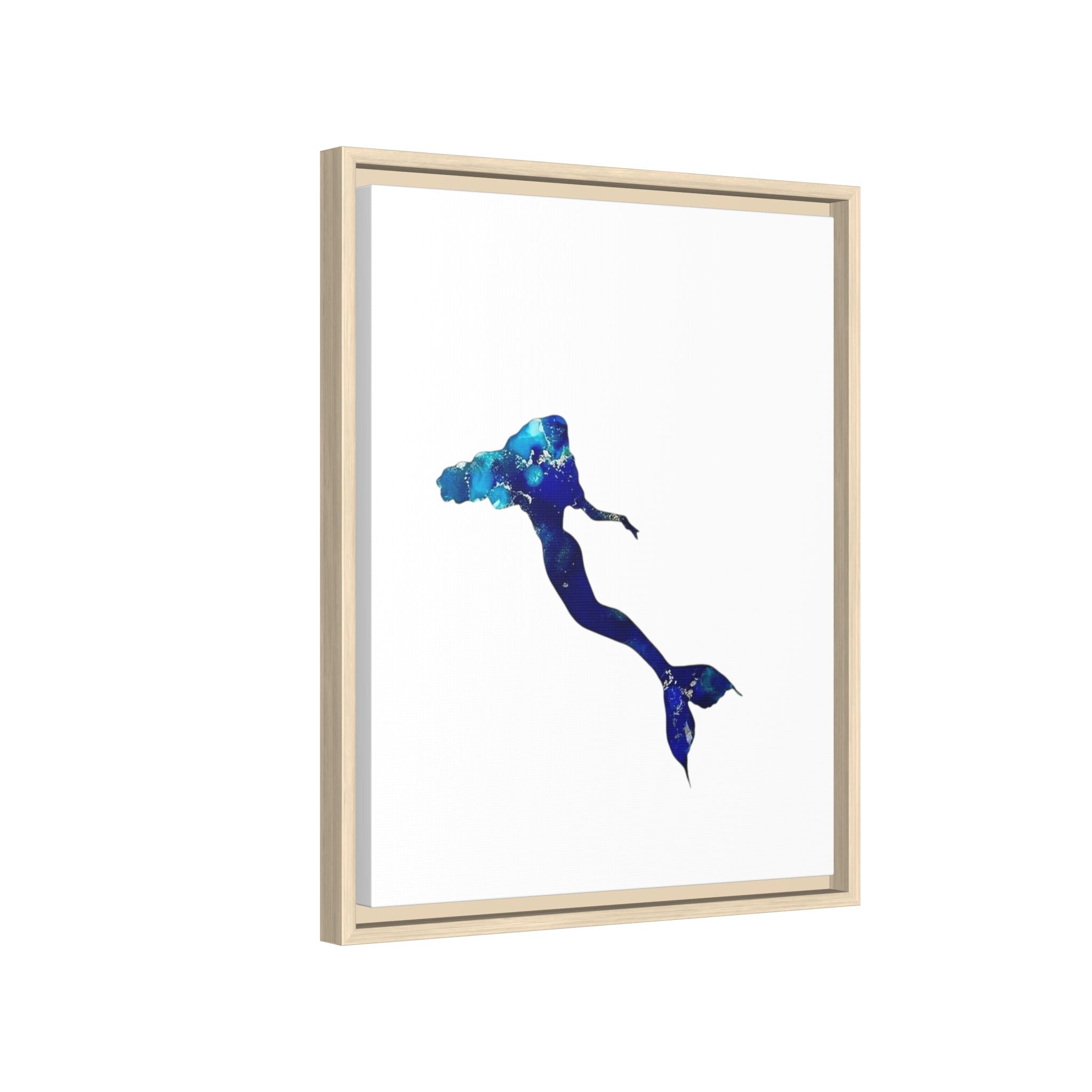 Mermaid 2, Matte Canvas, Framed (Multi-color)