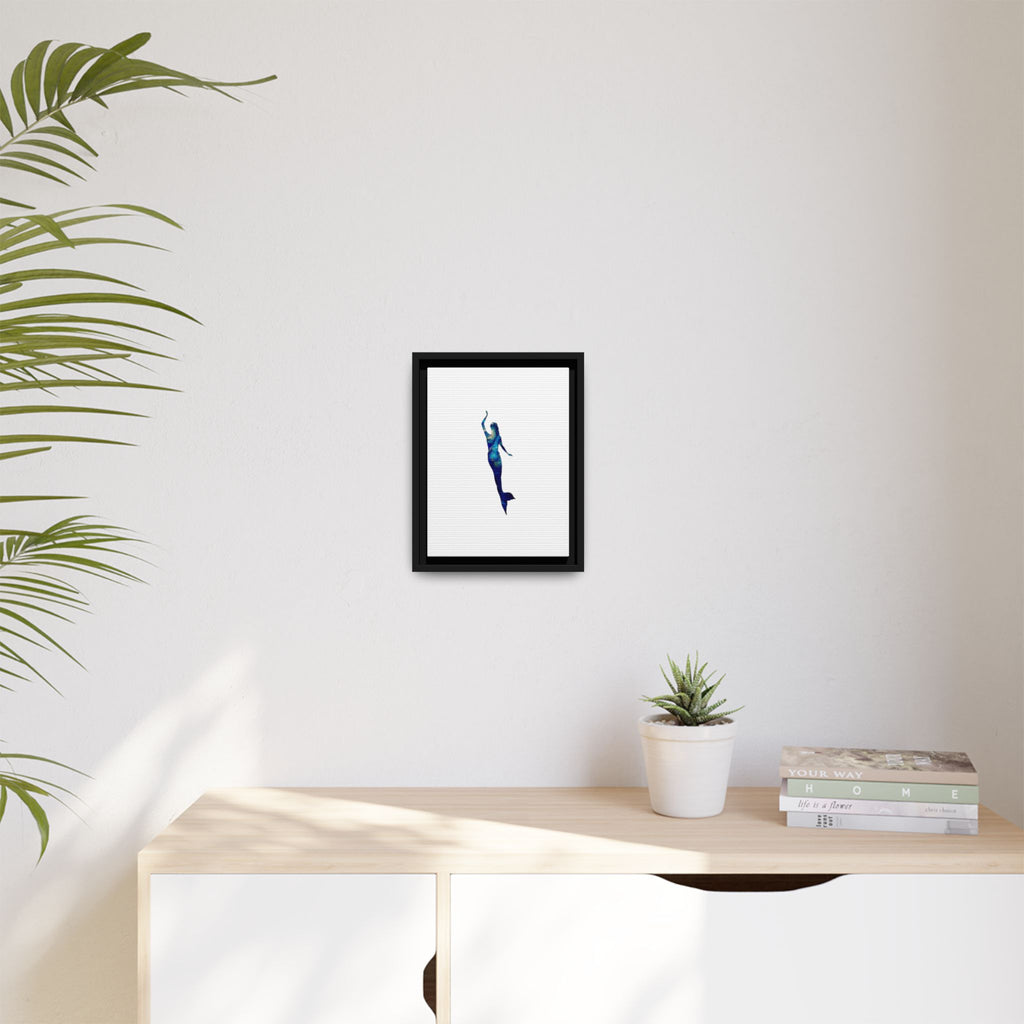 Mermaid 3, Matte Canvas, Framed (Multi-color)
