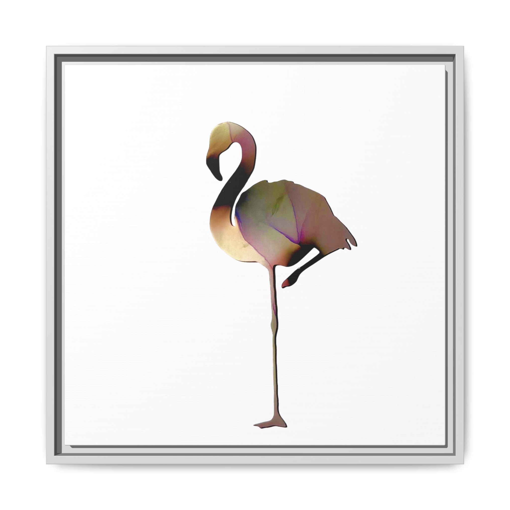 Flamingo 1, Matte Canvas, Framed (Multi-color)