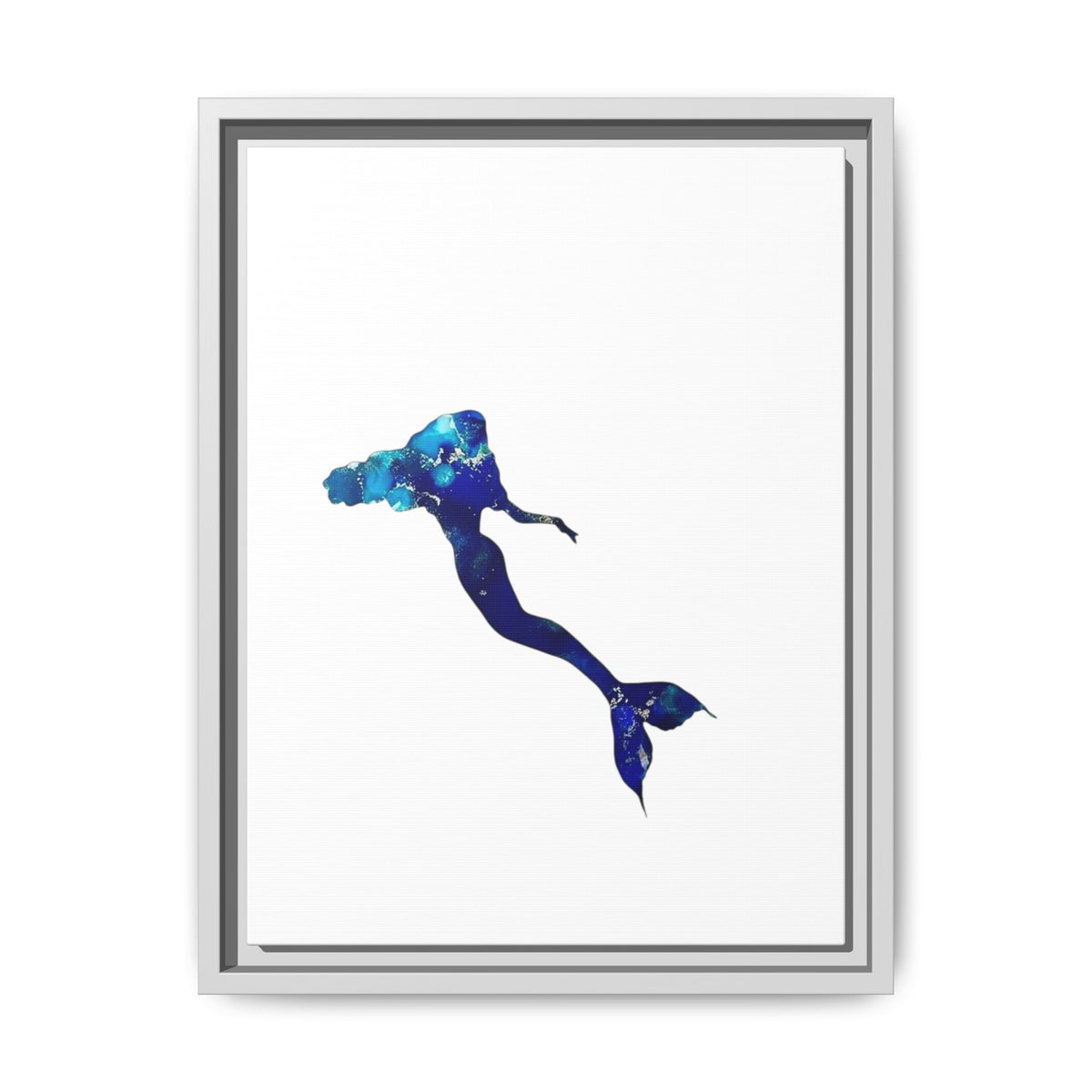 Mermaid 2, Matte Canvas, Framed (Multi-color)