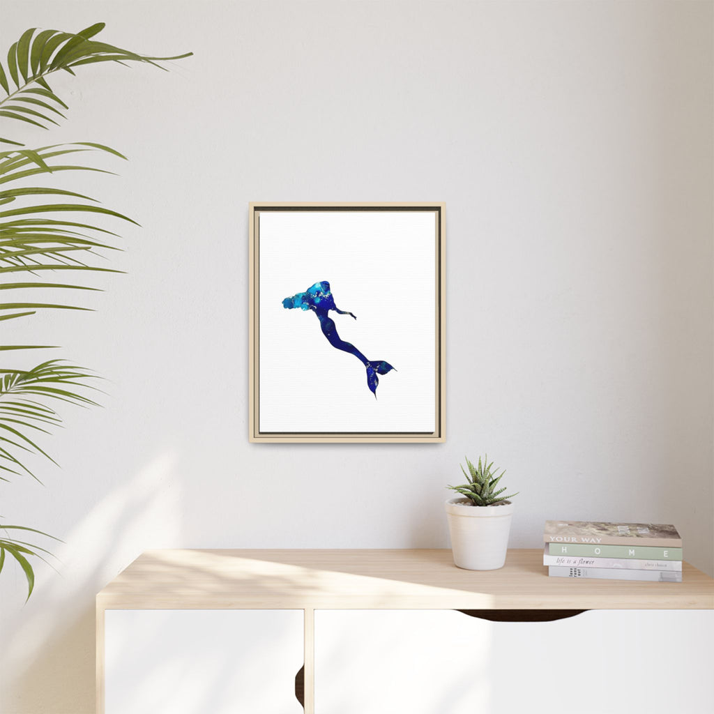 Mermaid 2, Matte Canvas, Framed (Multi-color)
