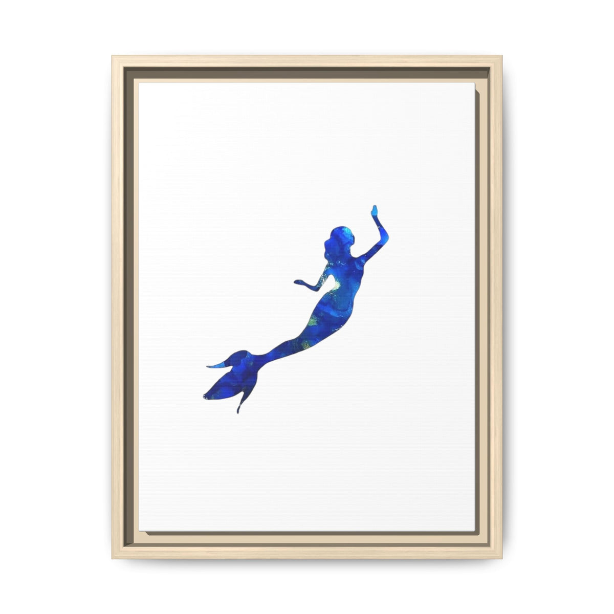 Mermaid 1, Matte Canvas, Framed (Multi-color)