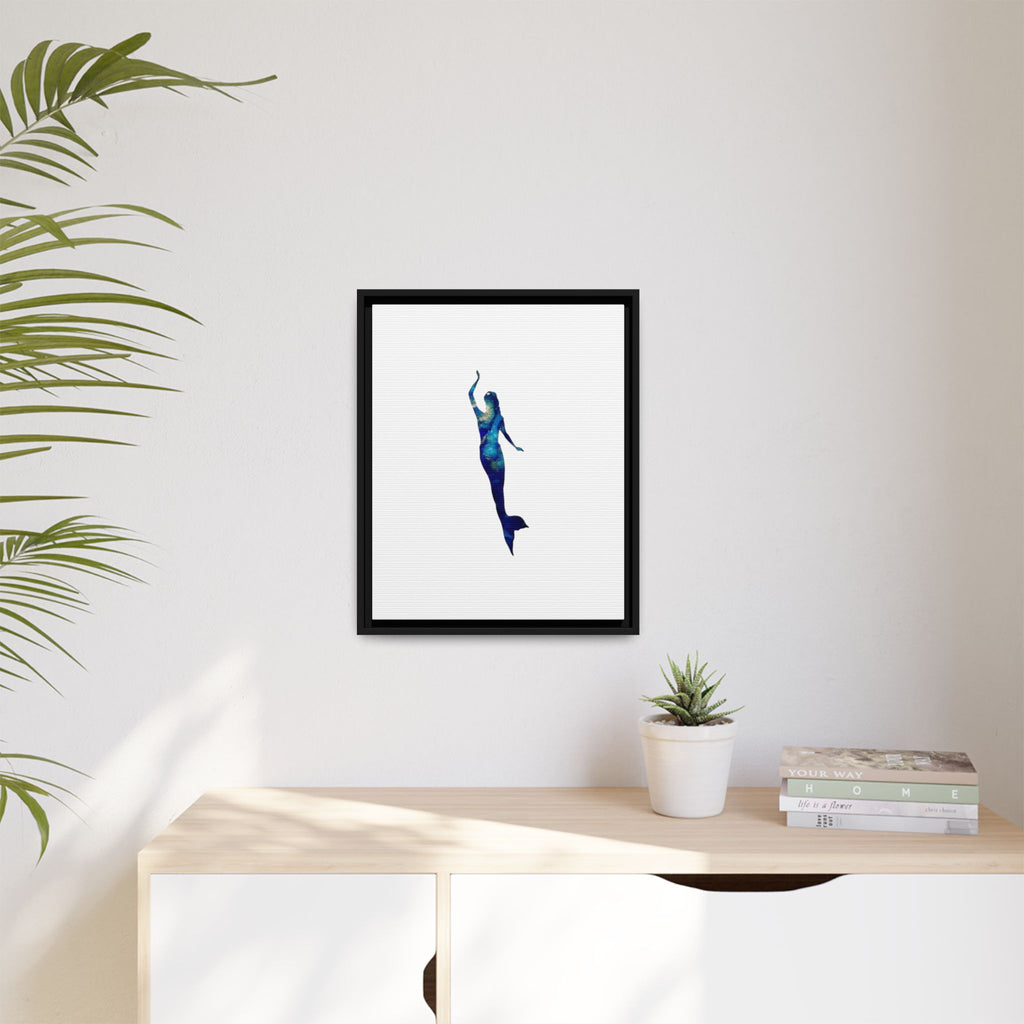 Mermaid 3, Matte Canvas, Framed (Multi-color)