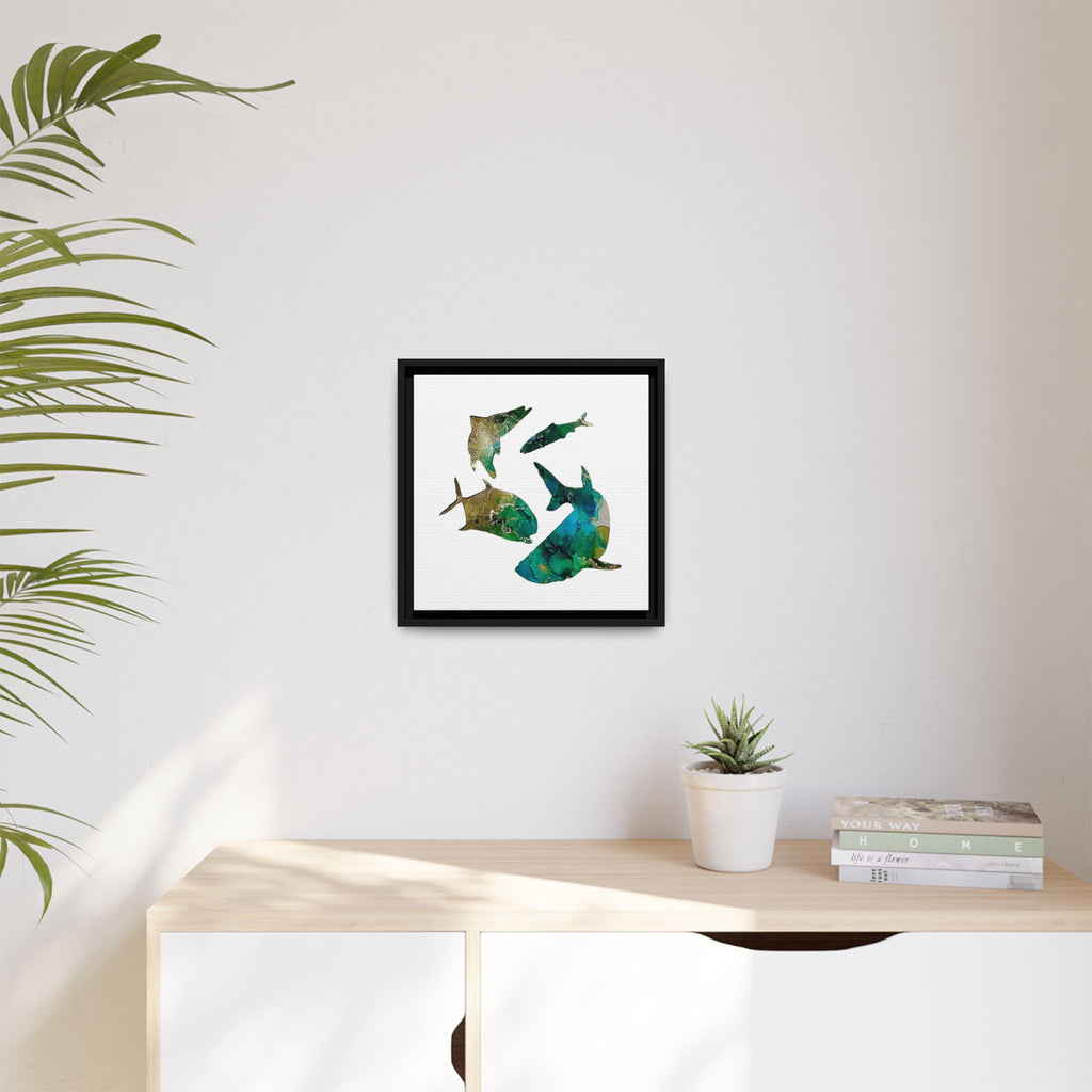 Matte Canvas, Framed (Multi-color)