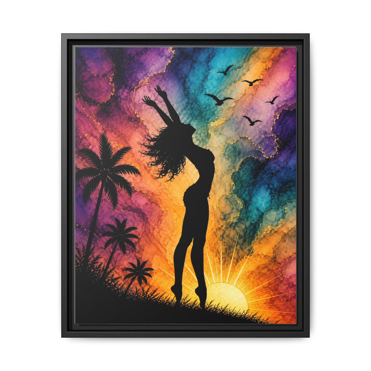 Sun Woman, Matte Canvas, Framed (Multi-color)