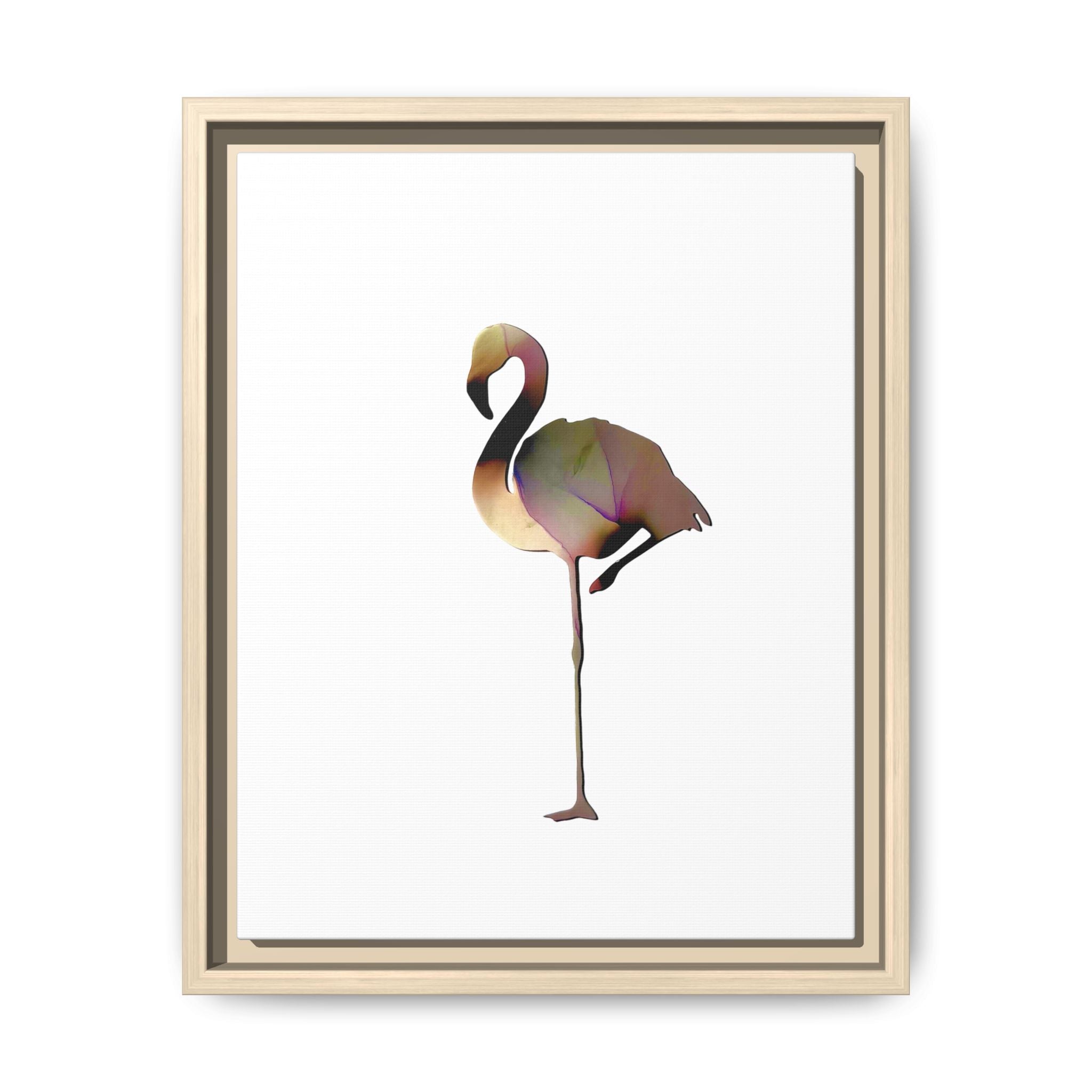 Flamingo 1, Matte Canvas, Framed (Multi-color)