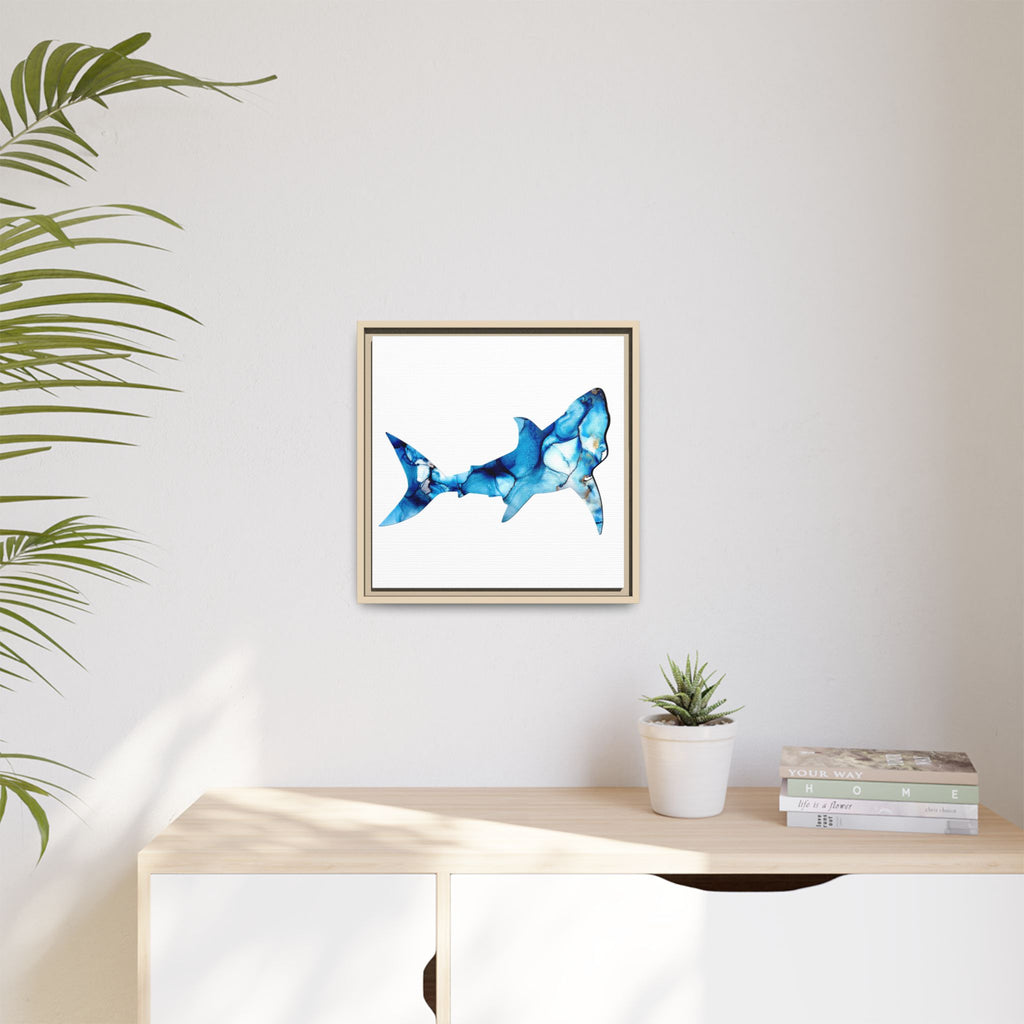 Great White 1, Matte Canvas, Framed (Multi-color)