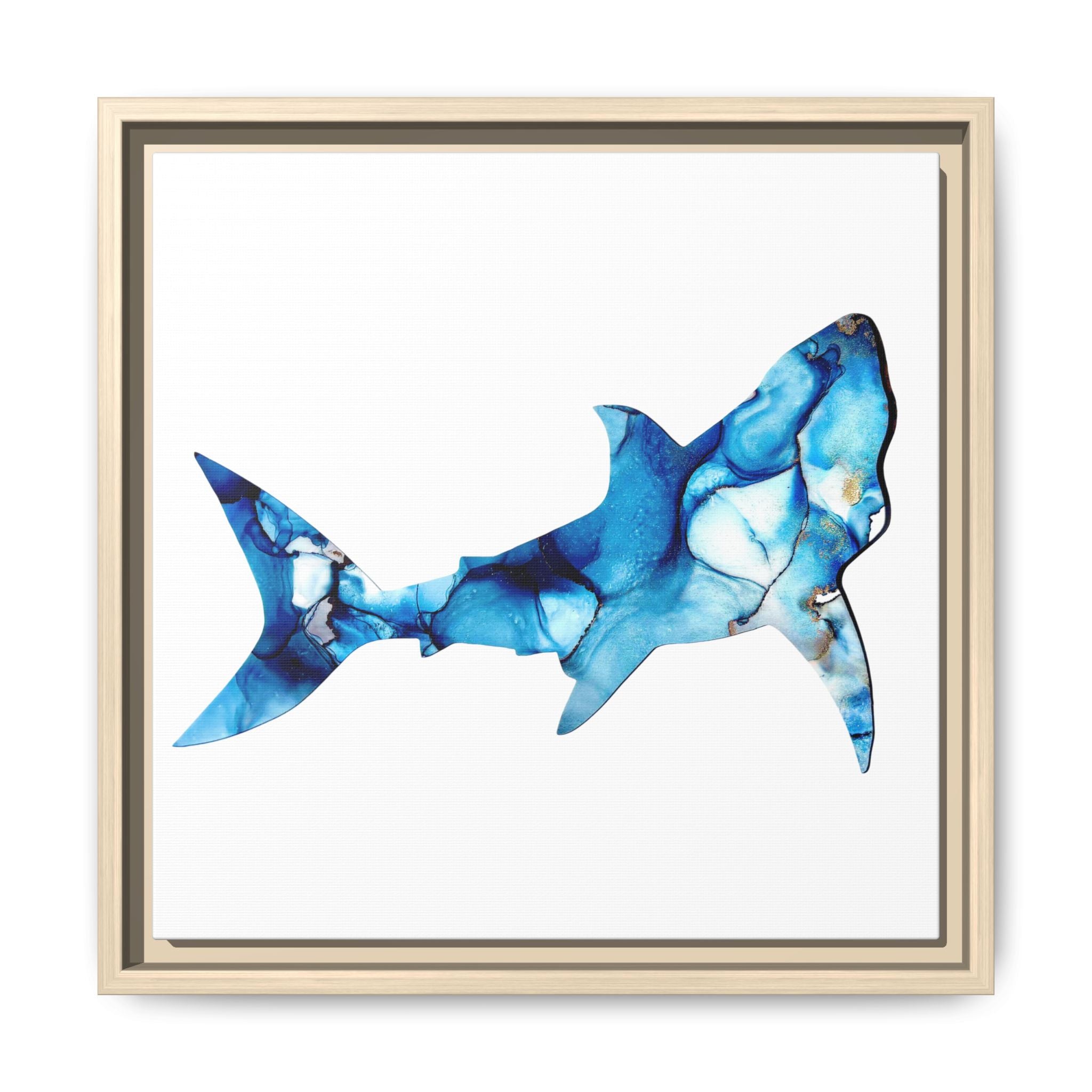 Great White 1, Matte Canvas, Framed (Multi-color)