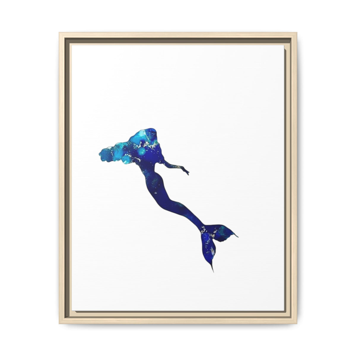Mermaid 2, Matte Canvas, Framed (Multi-color)