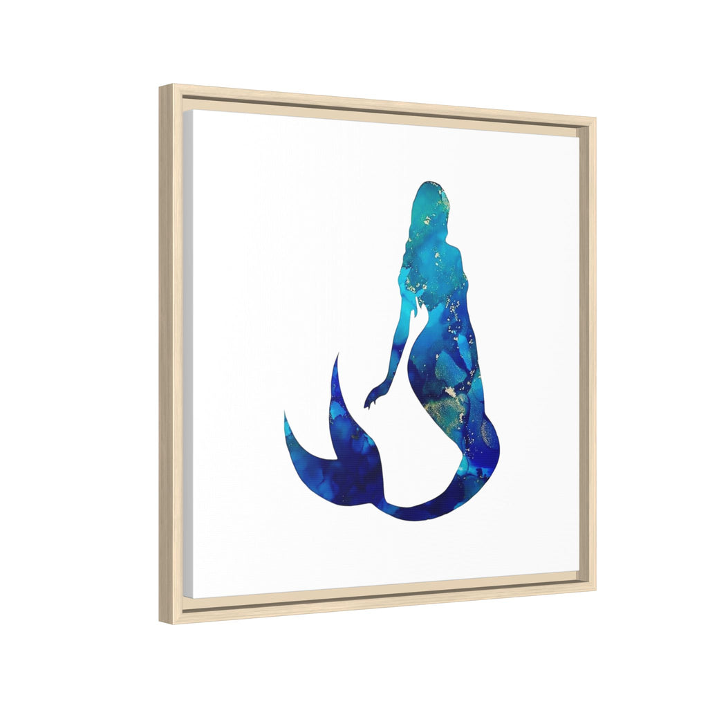 Mermaid 4,Matte Canvas, Framed (Multi-color)