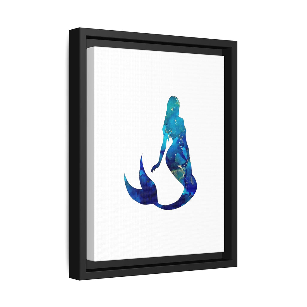 Mermaid 4,Matte Canvas, Framed (Multi-color)
