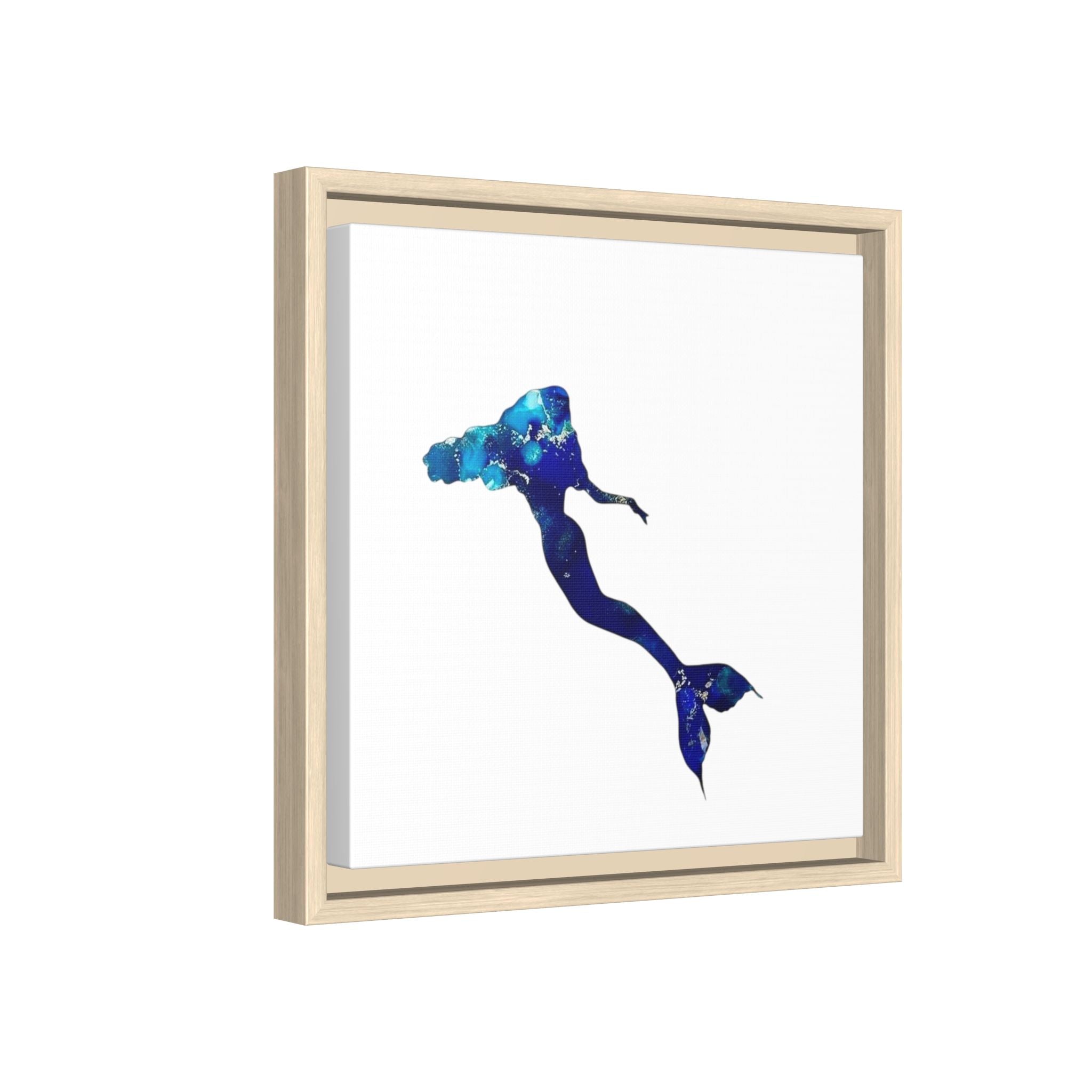 Mermaid 2, Matte Canvas, Framed (Multi-color)