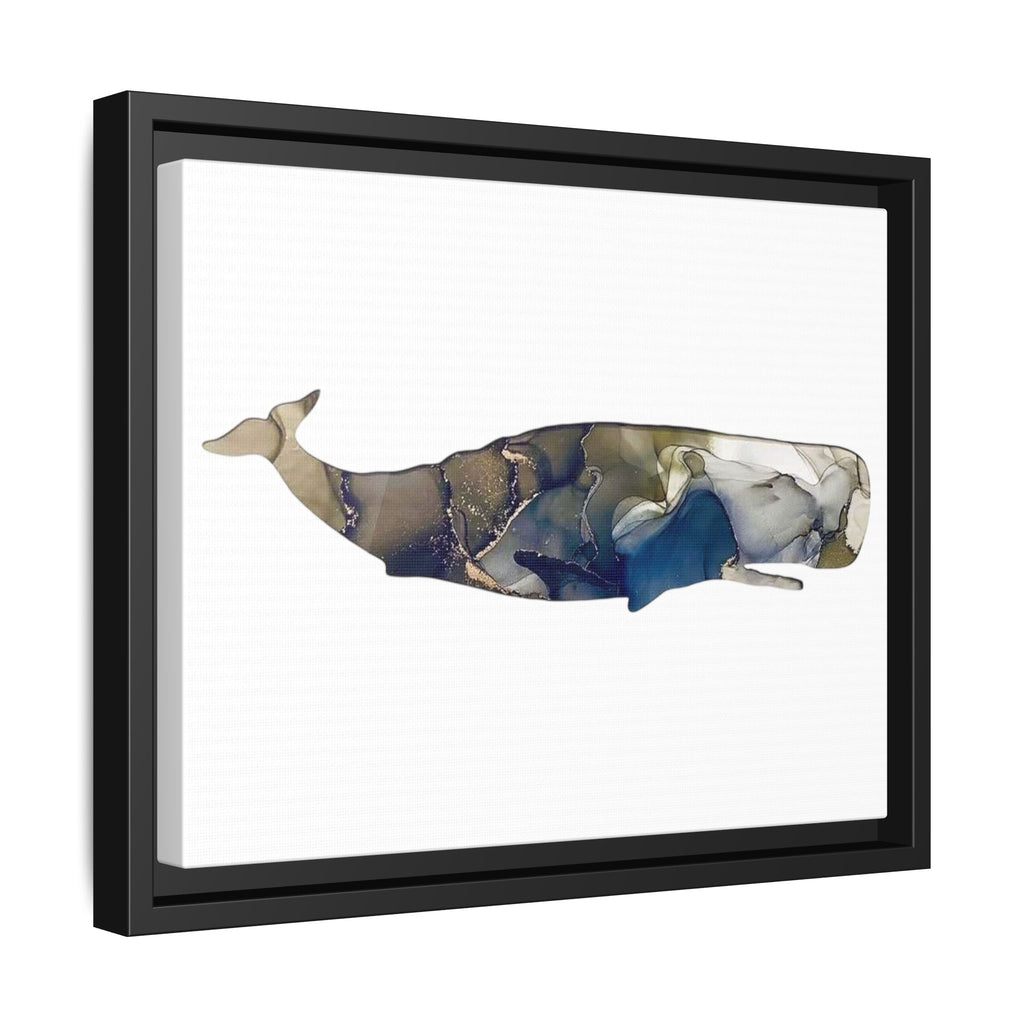 Sperm Whale Gray, Matte Canvas, Framed (Multi-color)