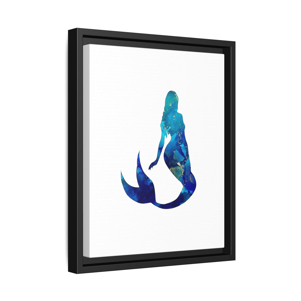 Mermaid 4,Matte Canvas, Framed (Multi-color)