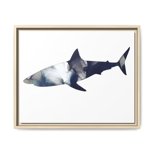Great White 2,Matte Canvas, Framed (Multi-color)