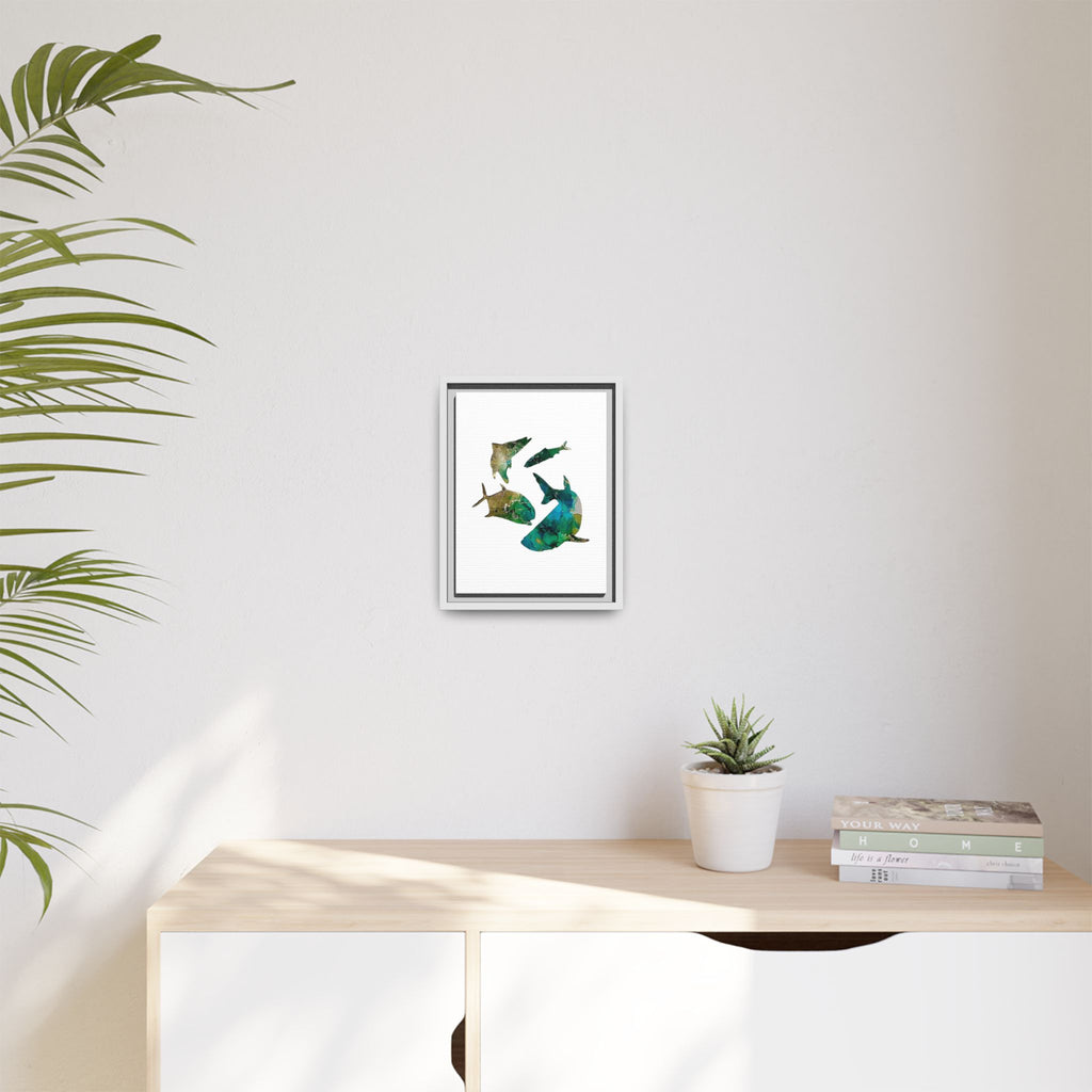 Matte Canvas, Framed (Multi-color)