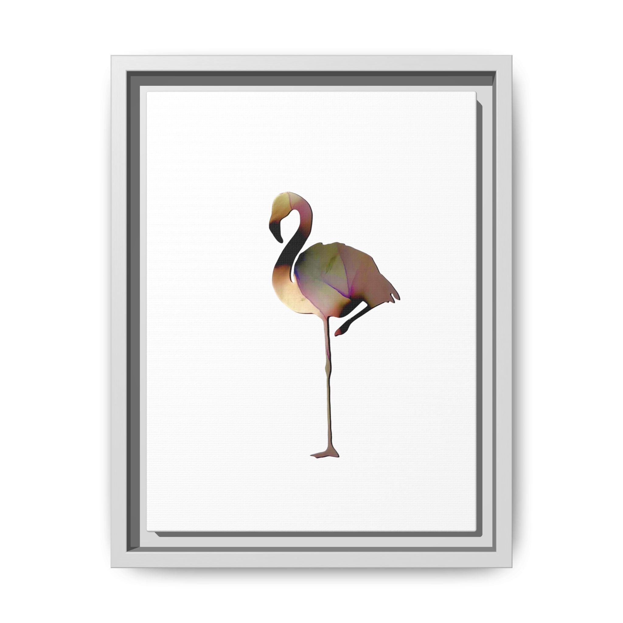 Flamingo 1, Matte Canvas, Framed (Multi-color)